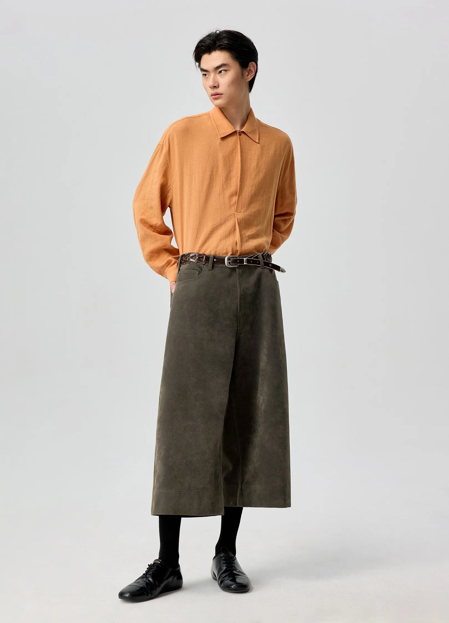 Tencel Pleated Shirt