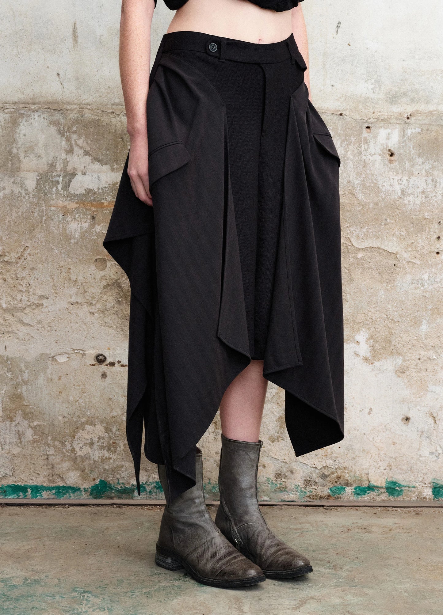 Textured Panel Shorts