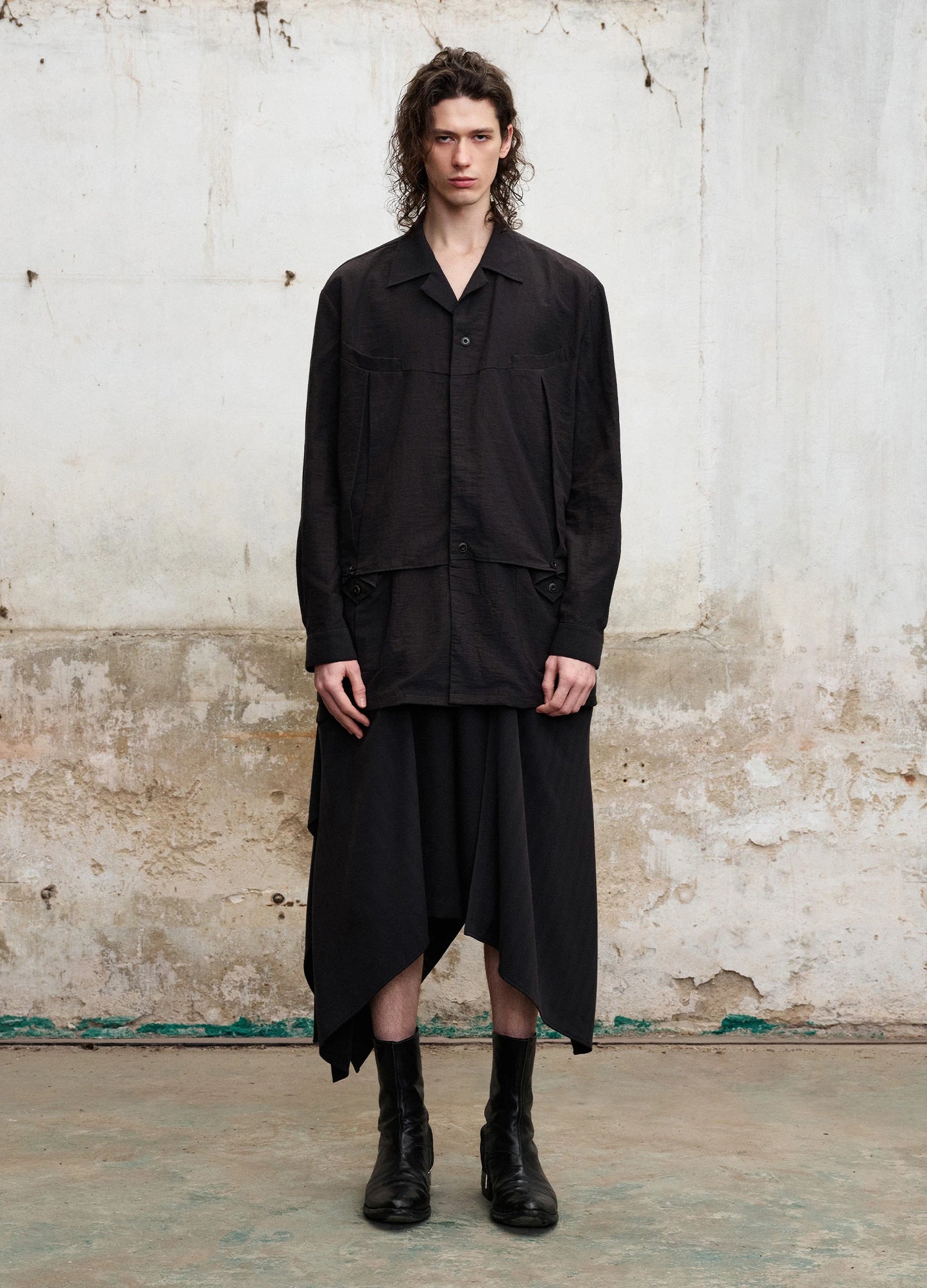 Textured Panel Shorts