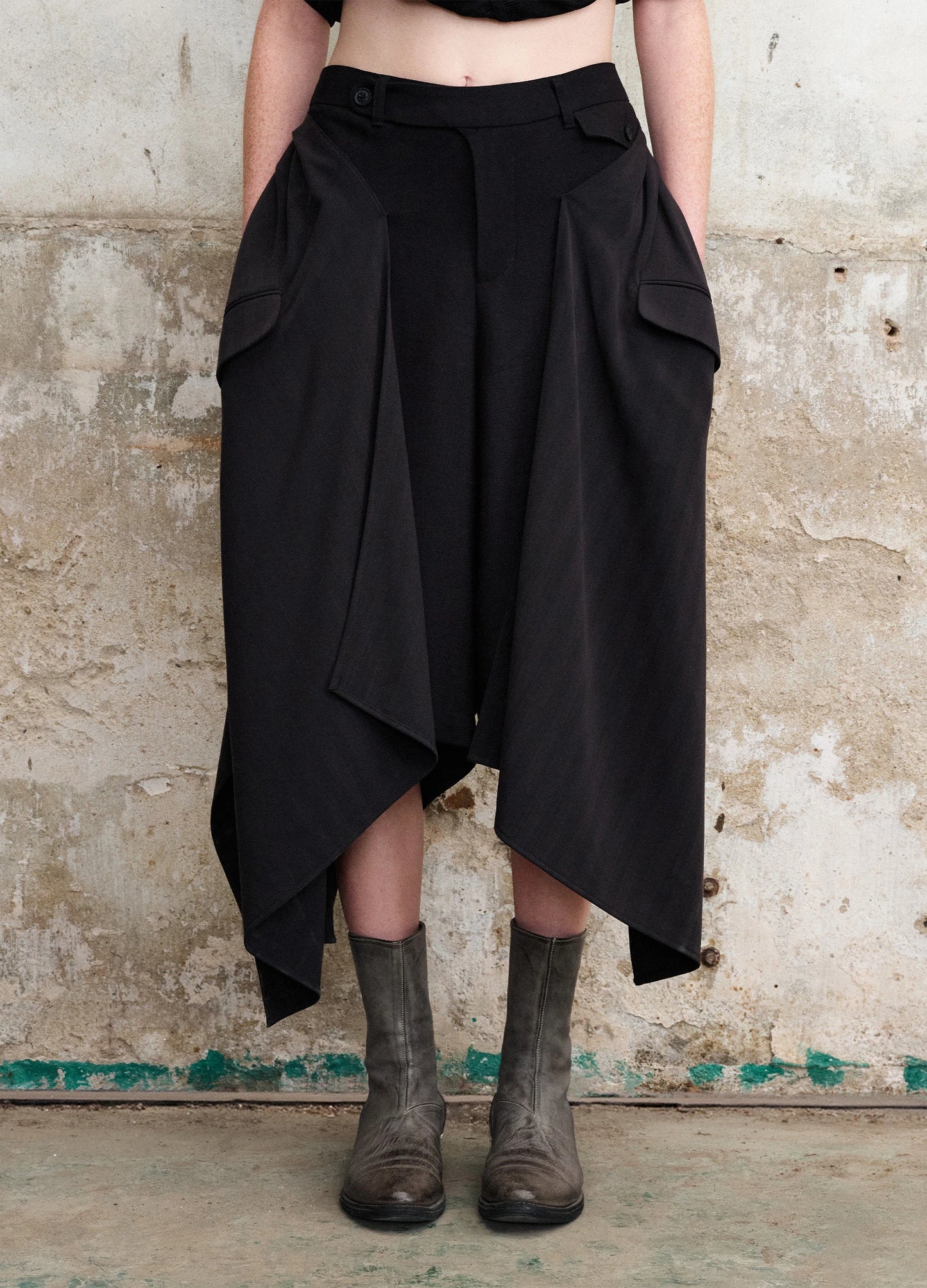 Textured Panel Shorts