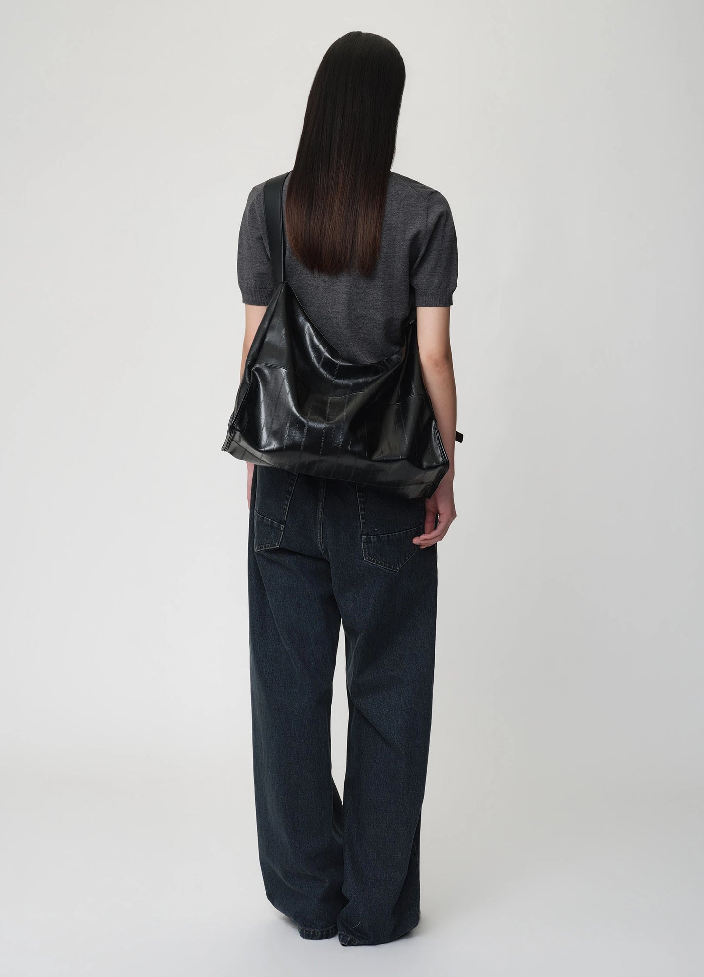 Textured Shoulder Bag