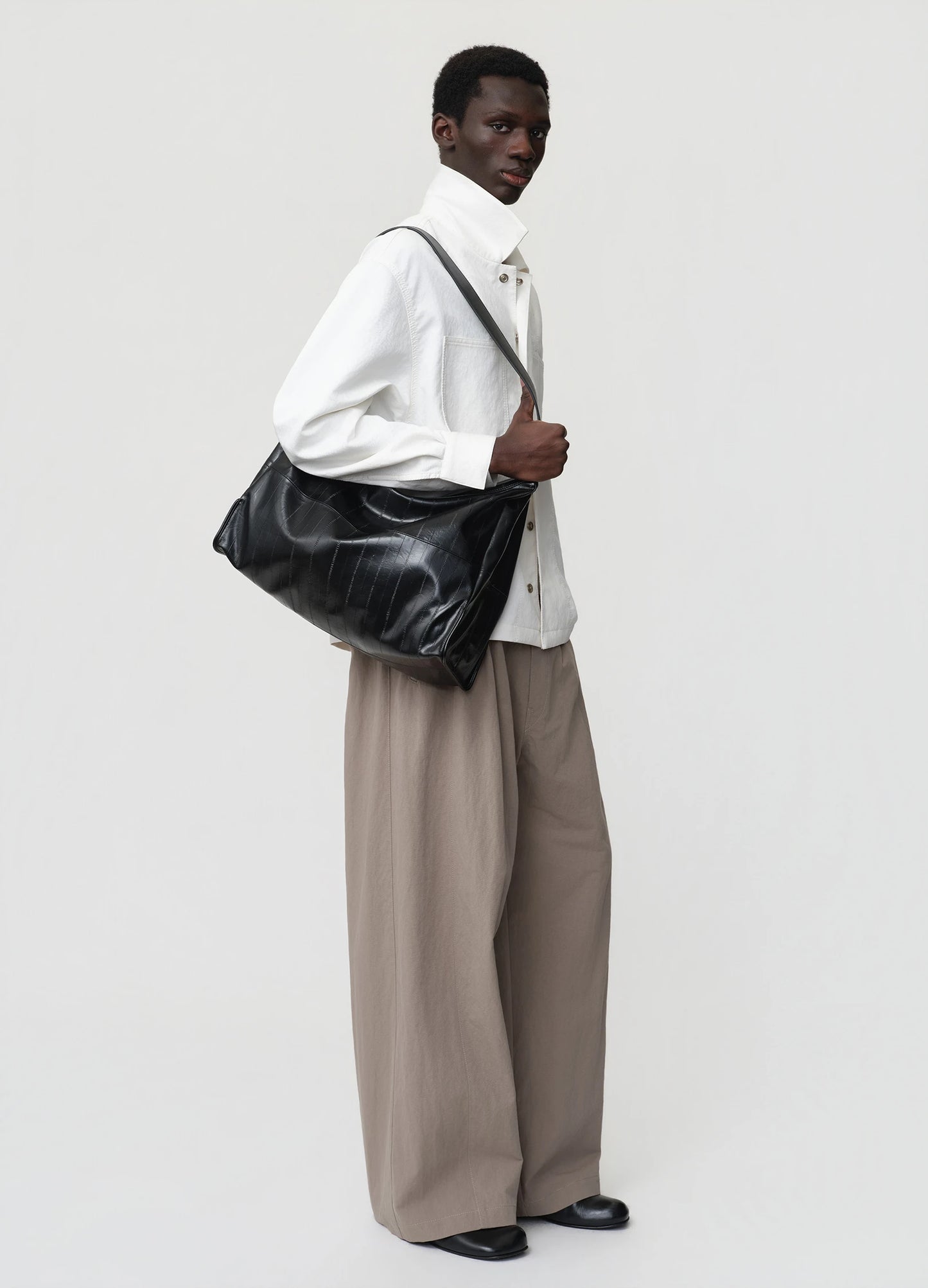 Textured Shoulder Bag