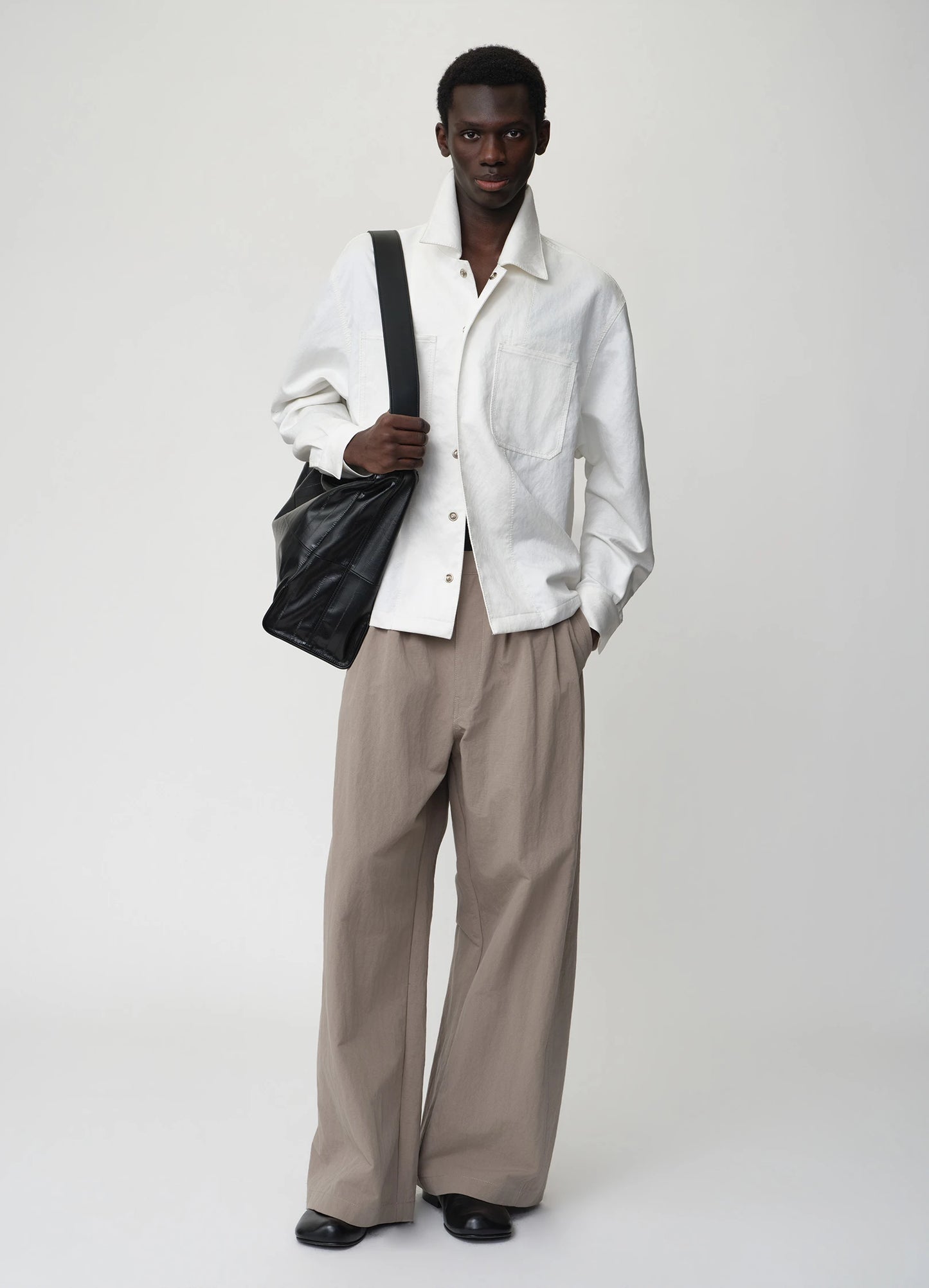 Textured Shoulder Bag