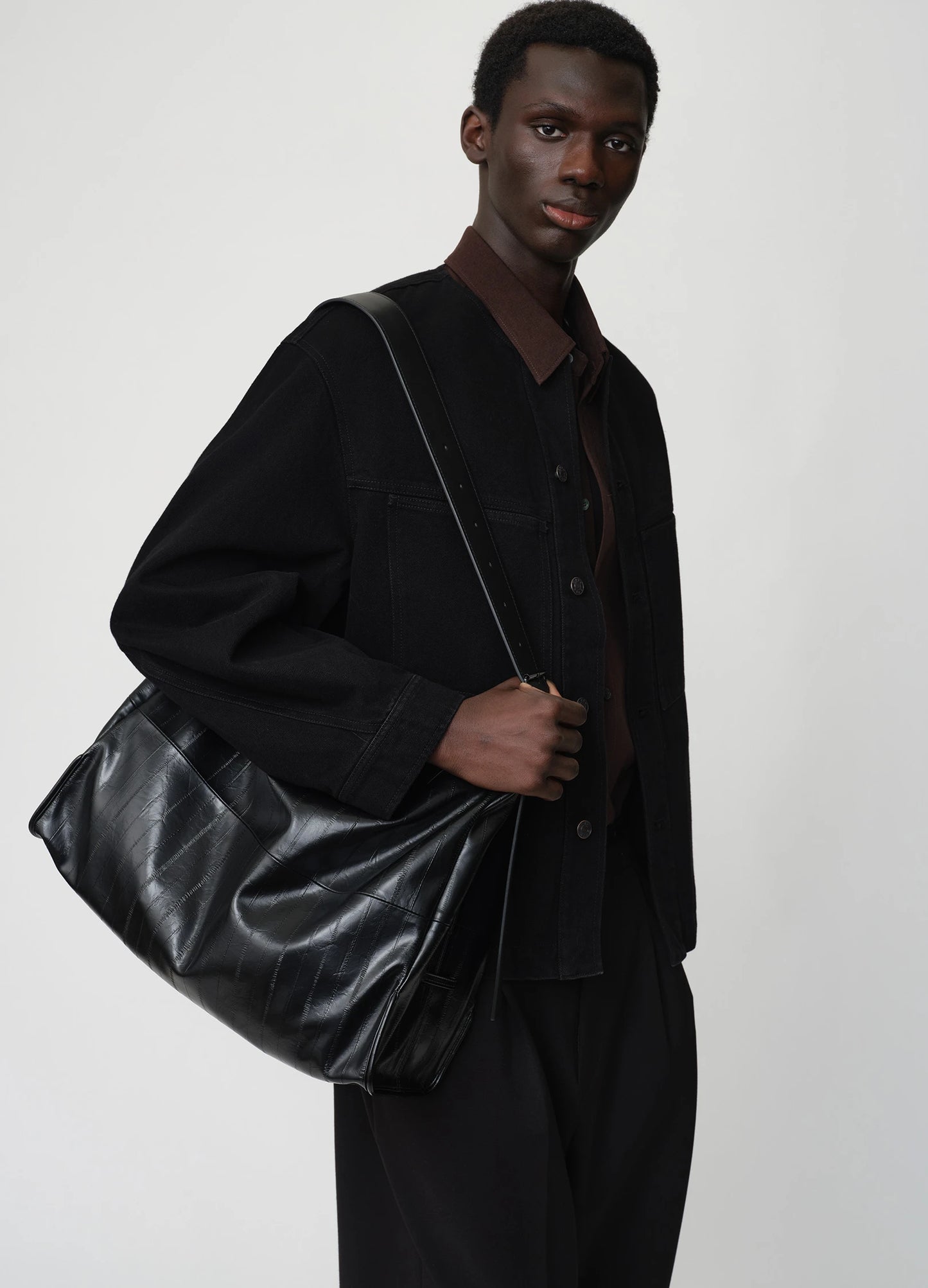Textured Shoulder Bag