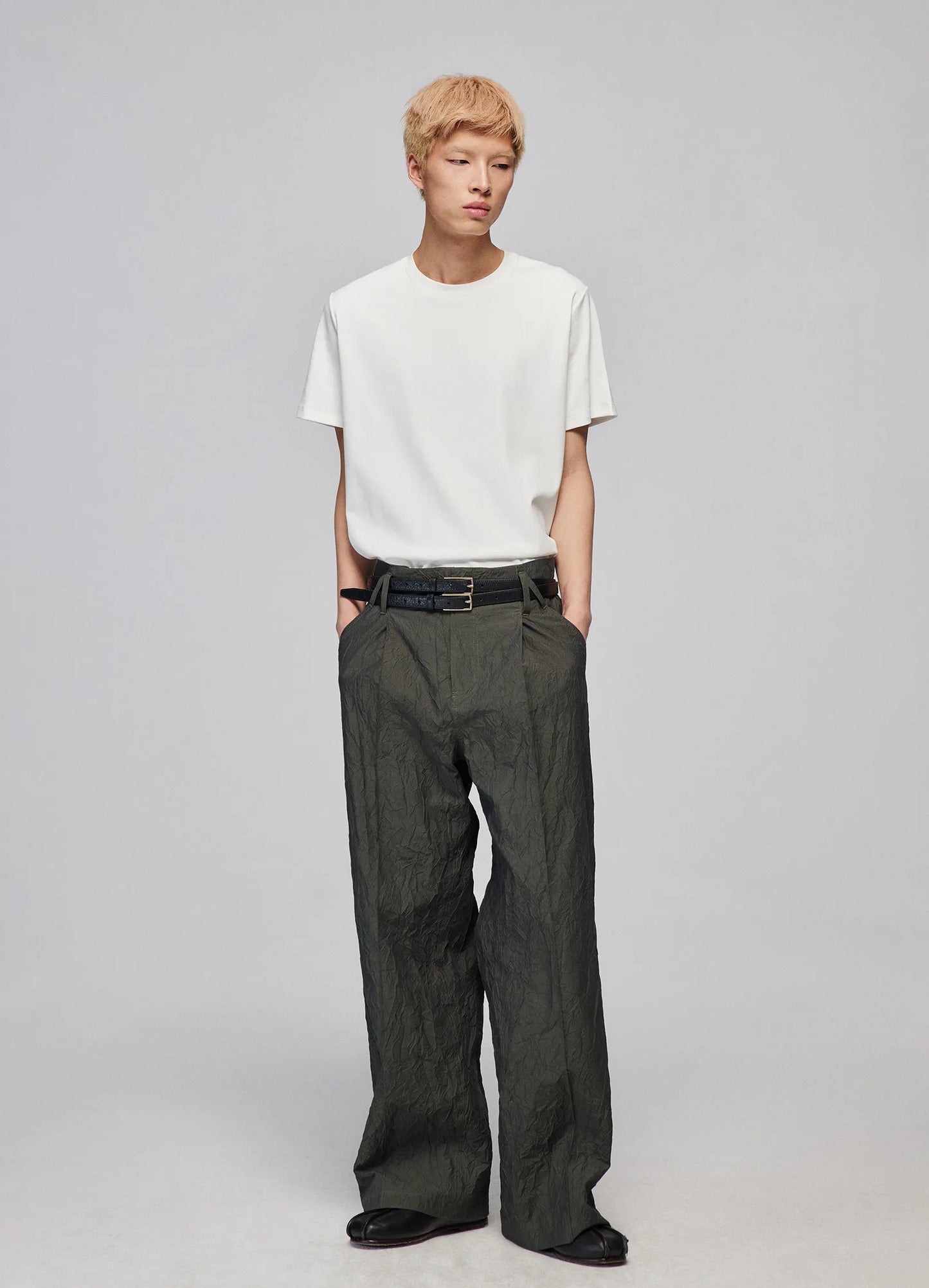 Textured Loose Trousers