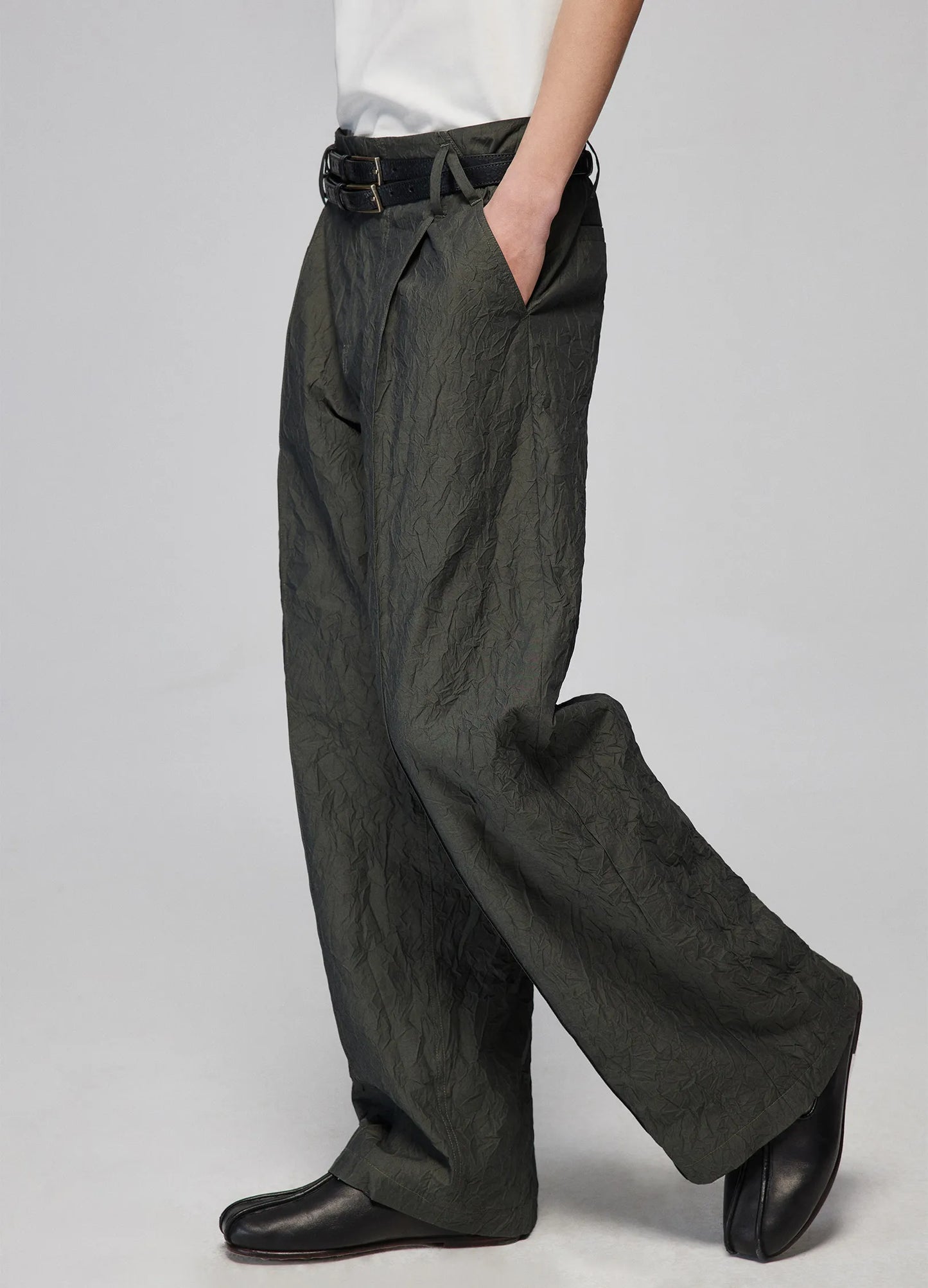 Textured Loose Trousers