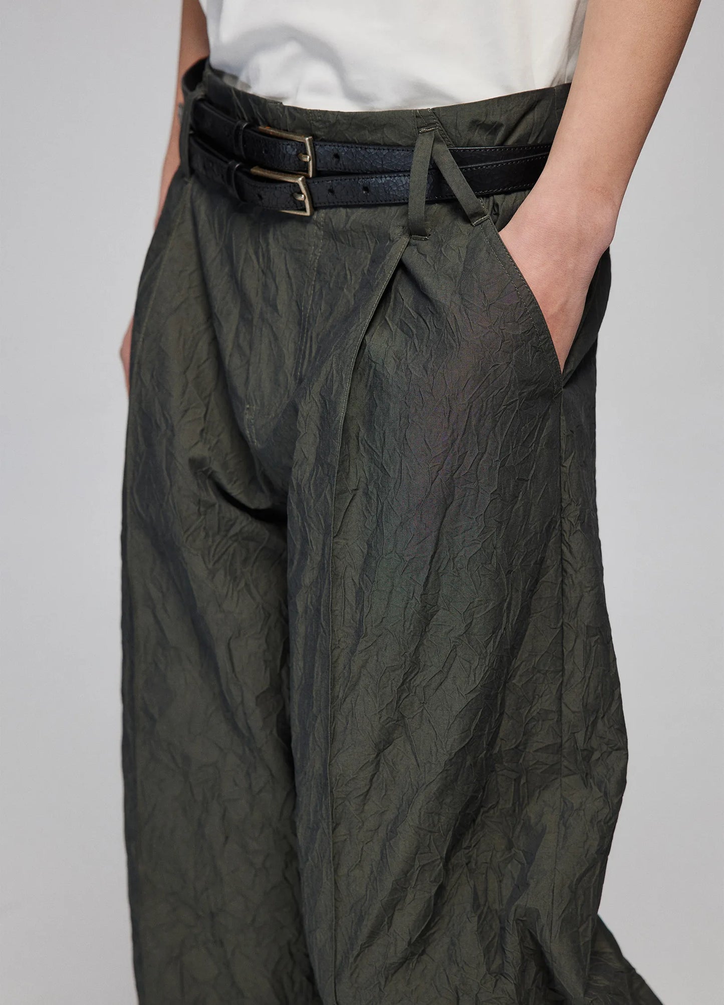Textured Loose Trousers