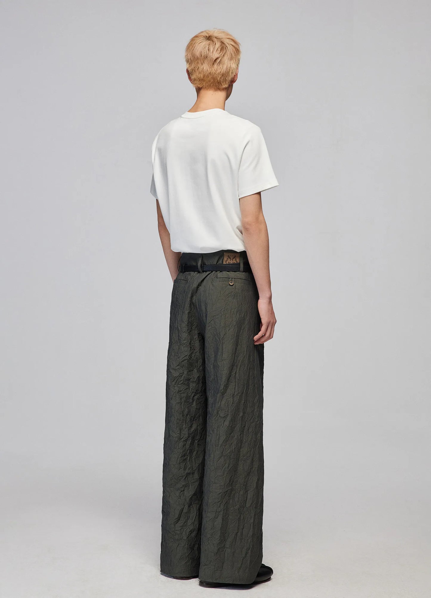 Textured Loose Trousers