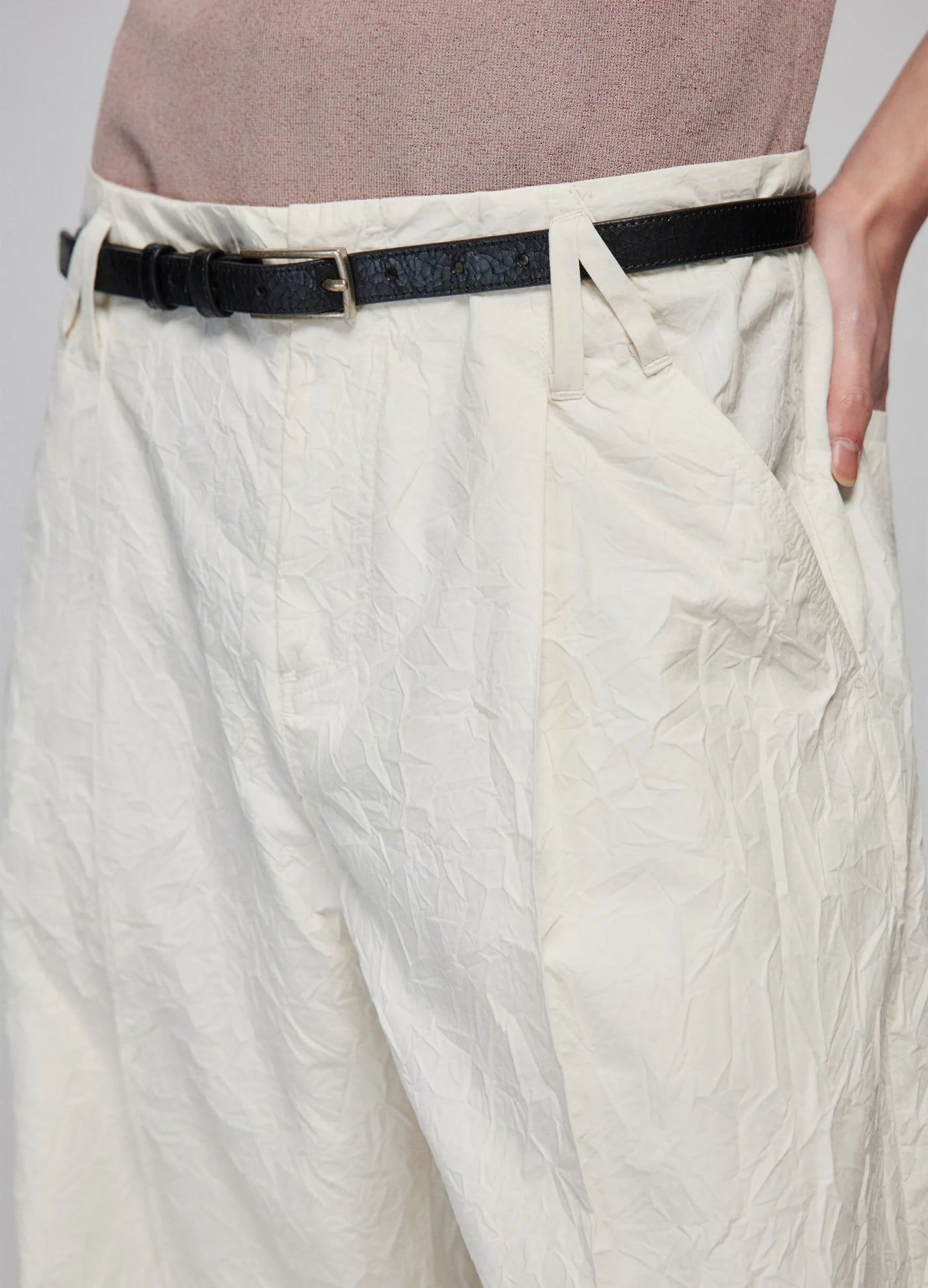 Textured Loose Trousers