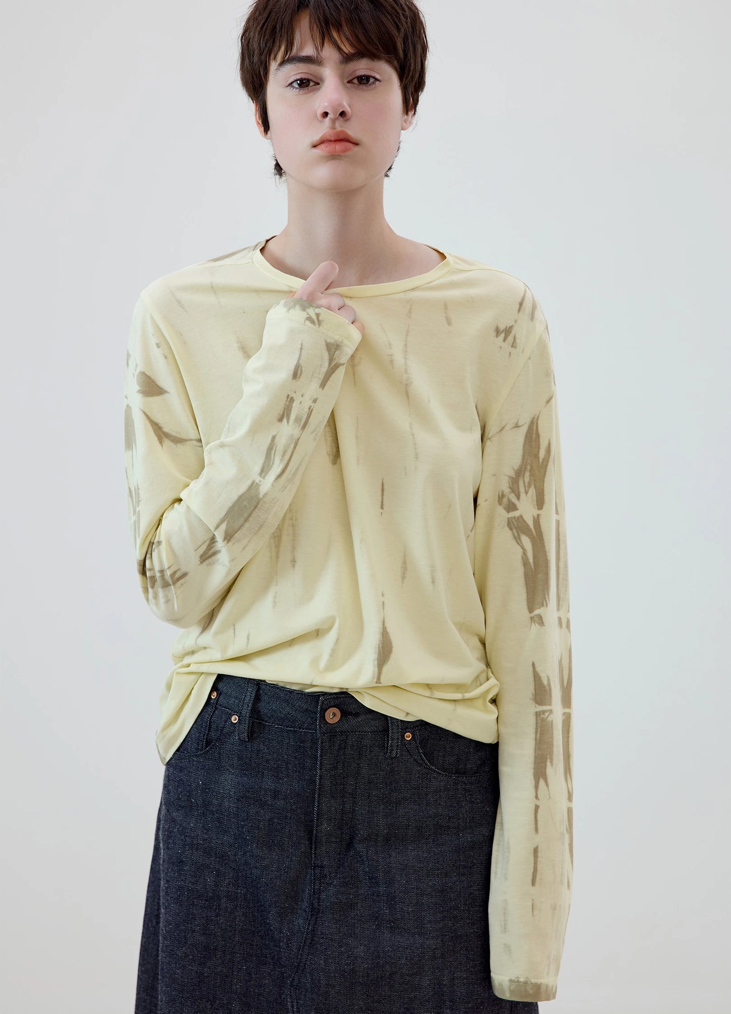 Tie Dye Linen Tee