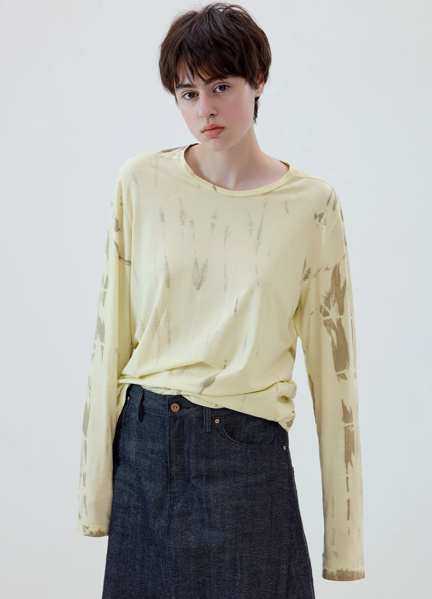 Tie Dye Linen Tee
