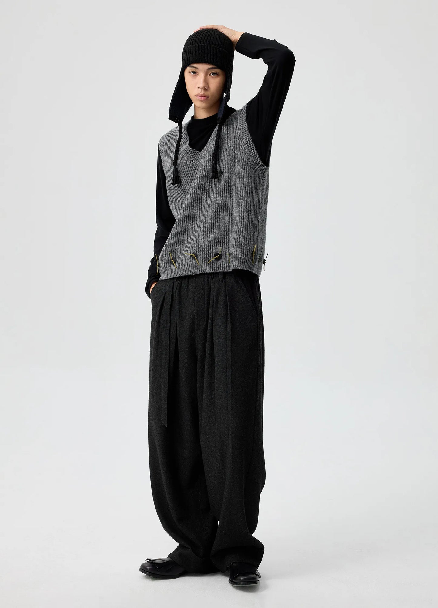 Two-Tone Knitted Hat