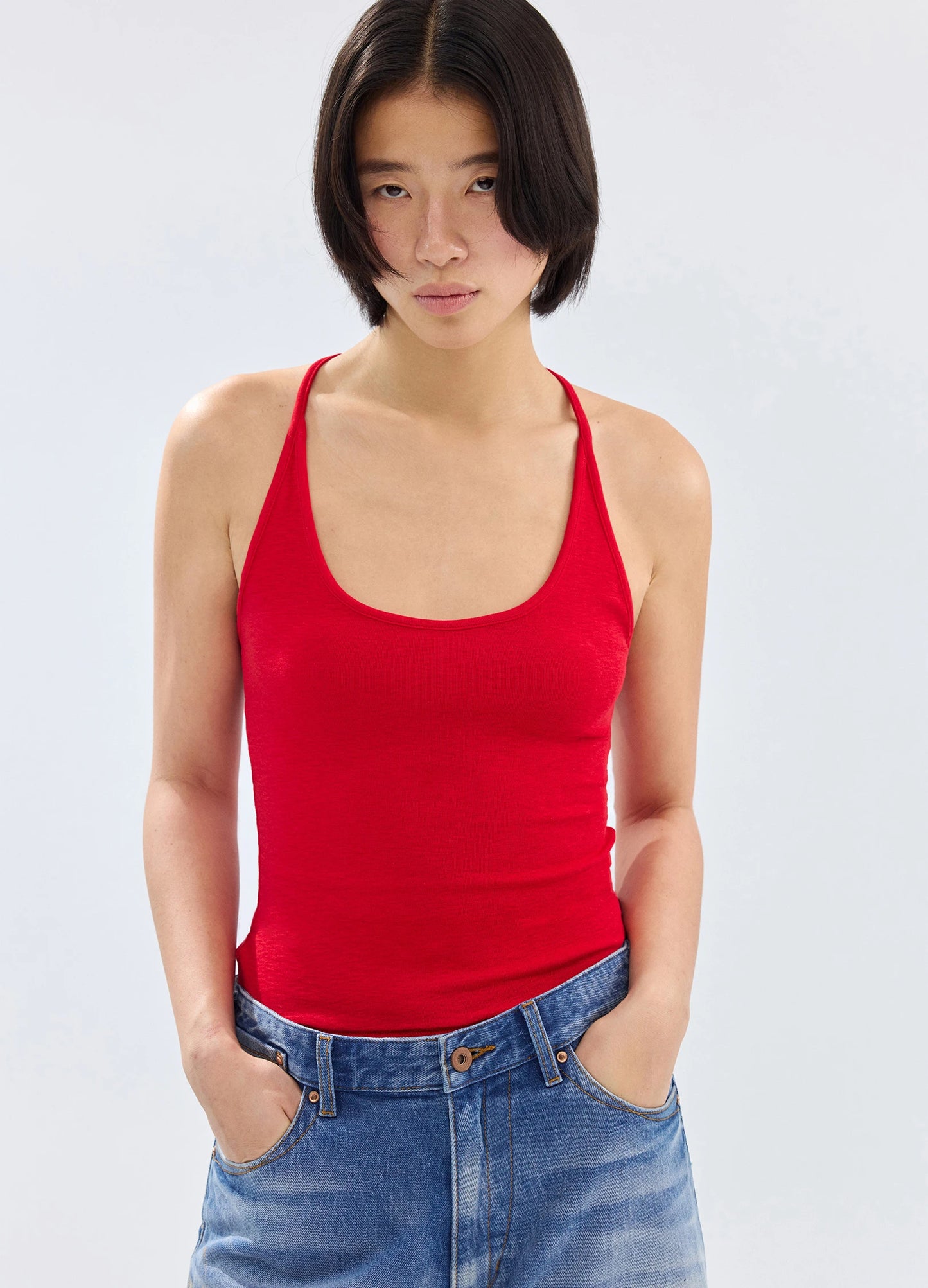 U Neck Halter Top