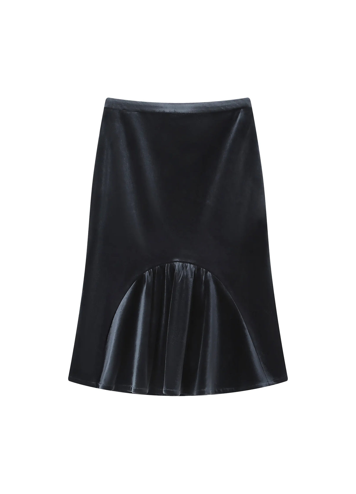 Velvet Fishtail Skirt