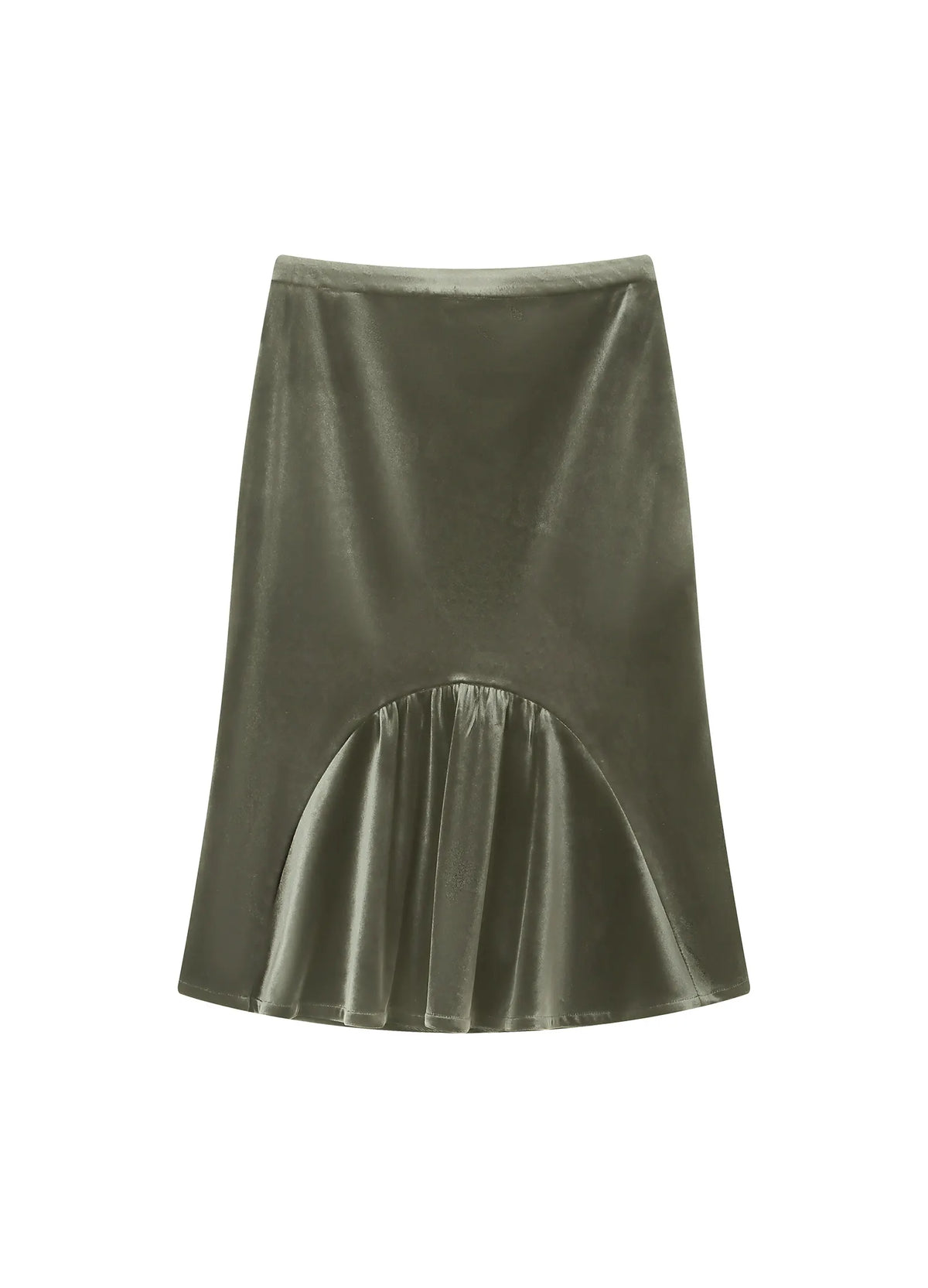 Velvet Fishtail Skirt