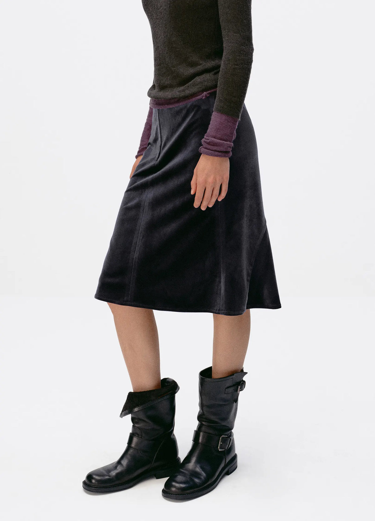 Velvet Fishtail Skirt