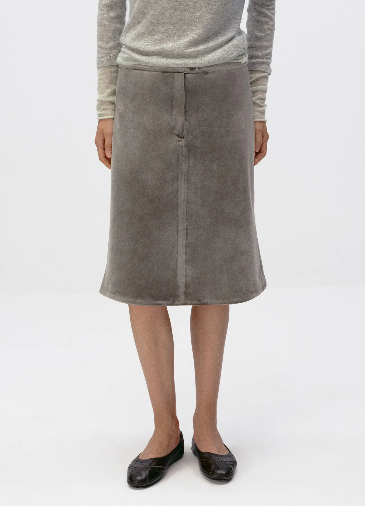 Velvet Fishtail Skirt