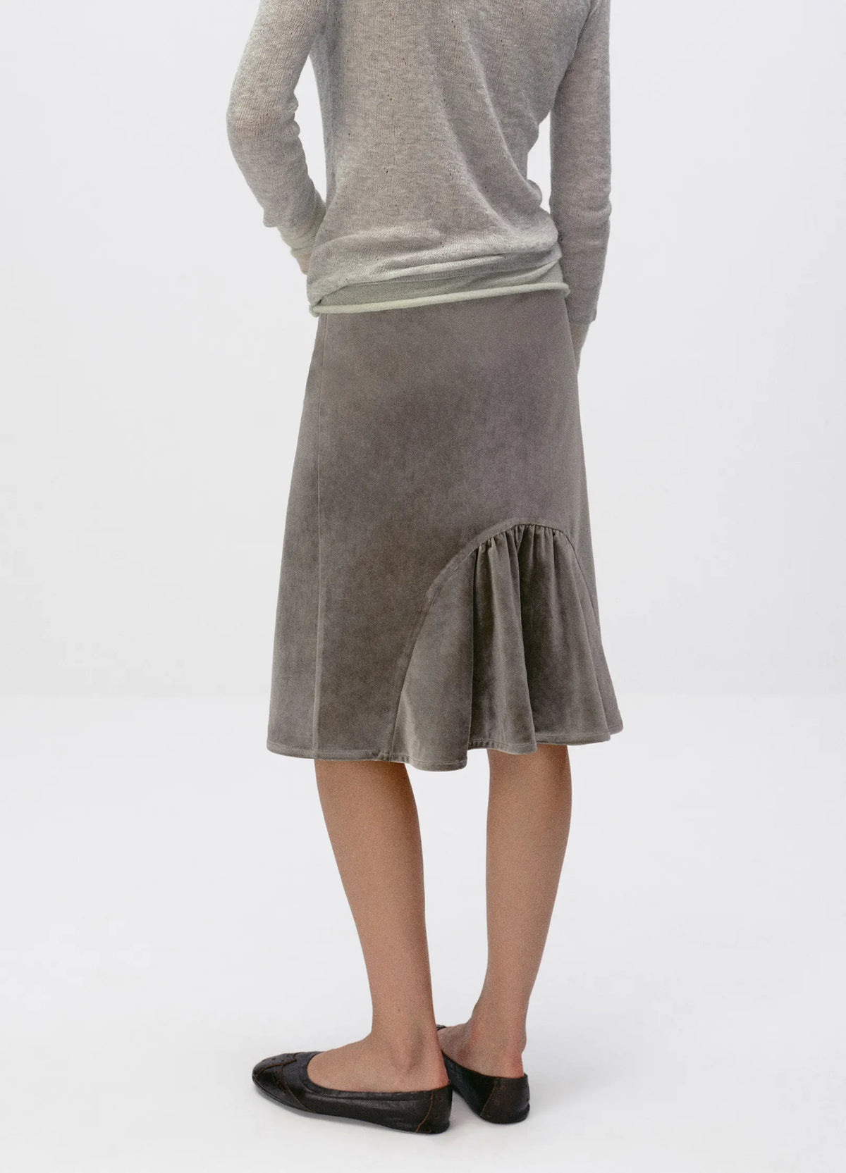 Velvet Fishtail Skirt
