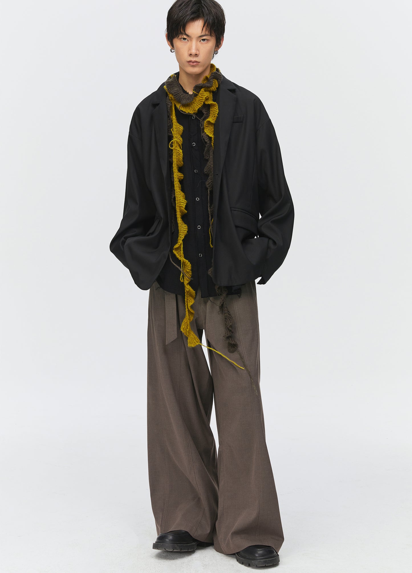 Wide Split Waist Trousers