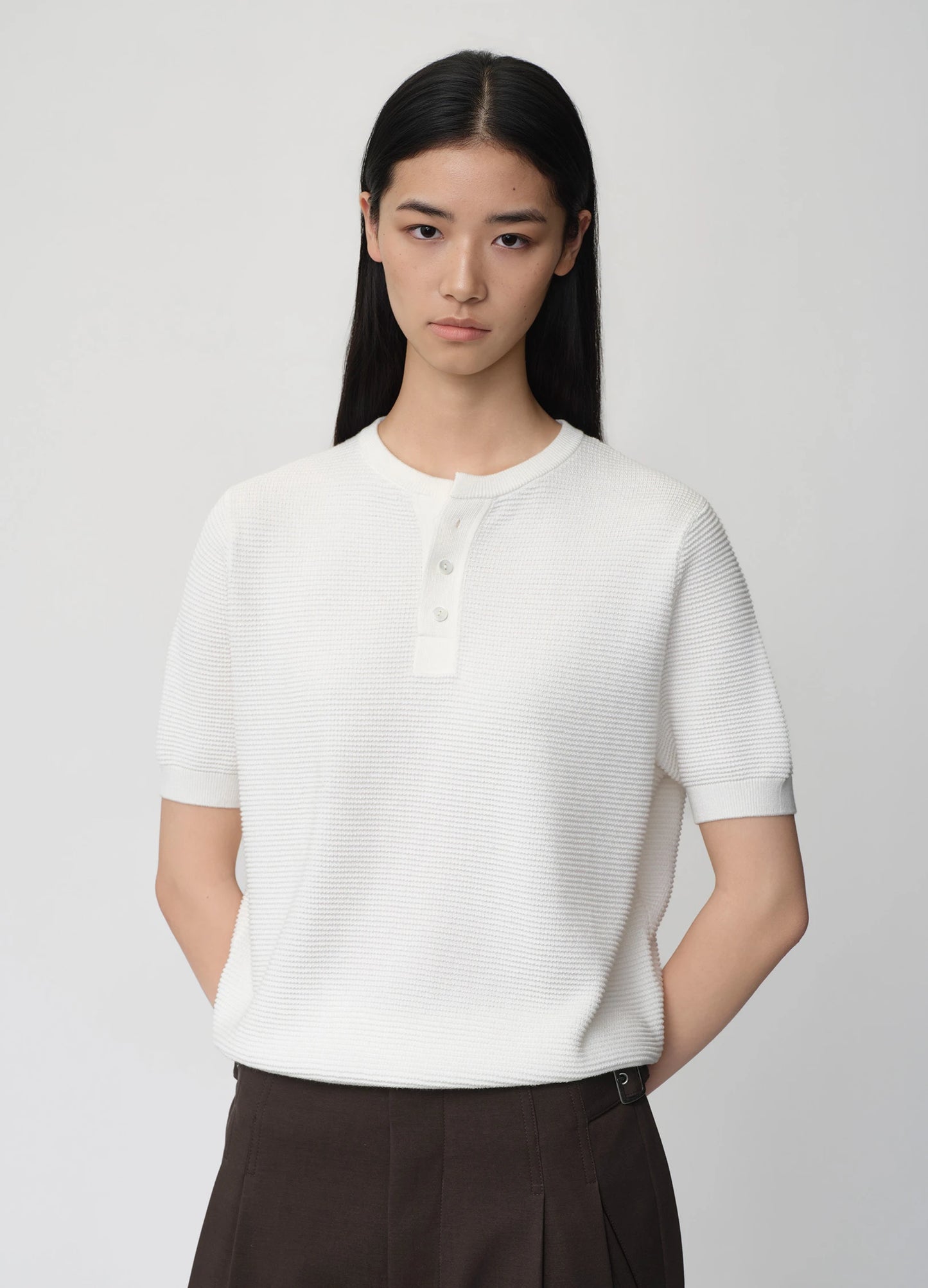 Waffle Henley Tee