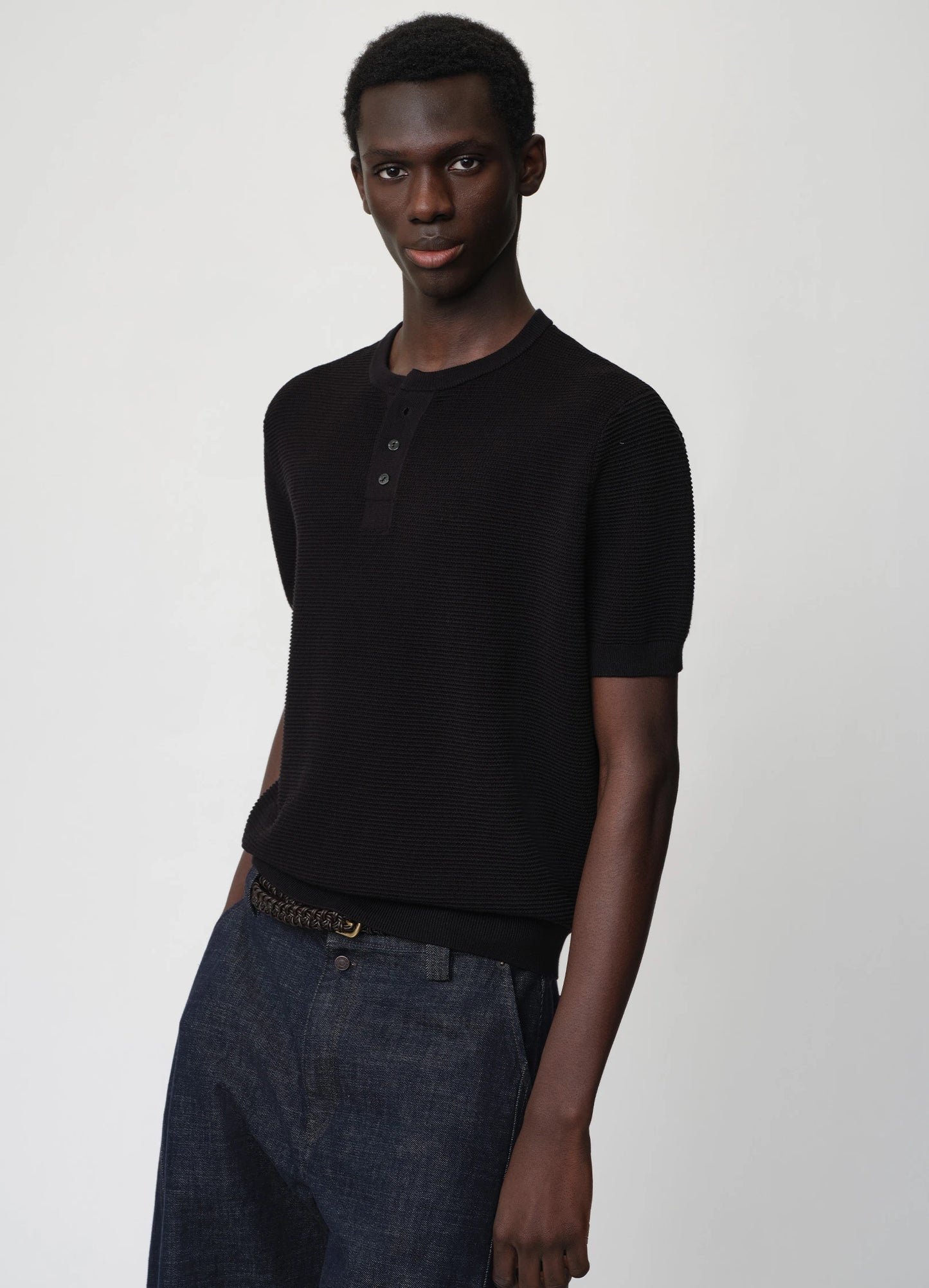 Waffle Henley Tee