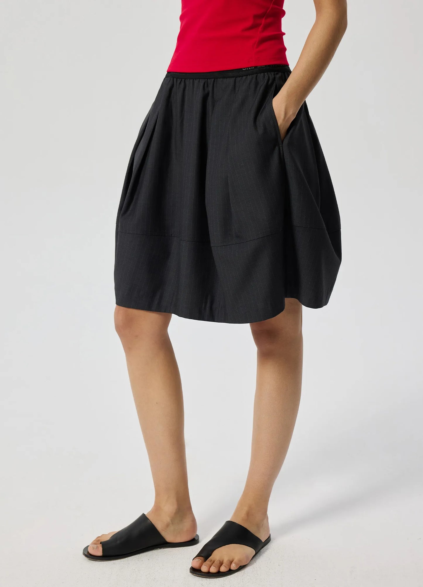 Waistband Logo Skirt