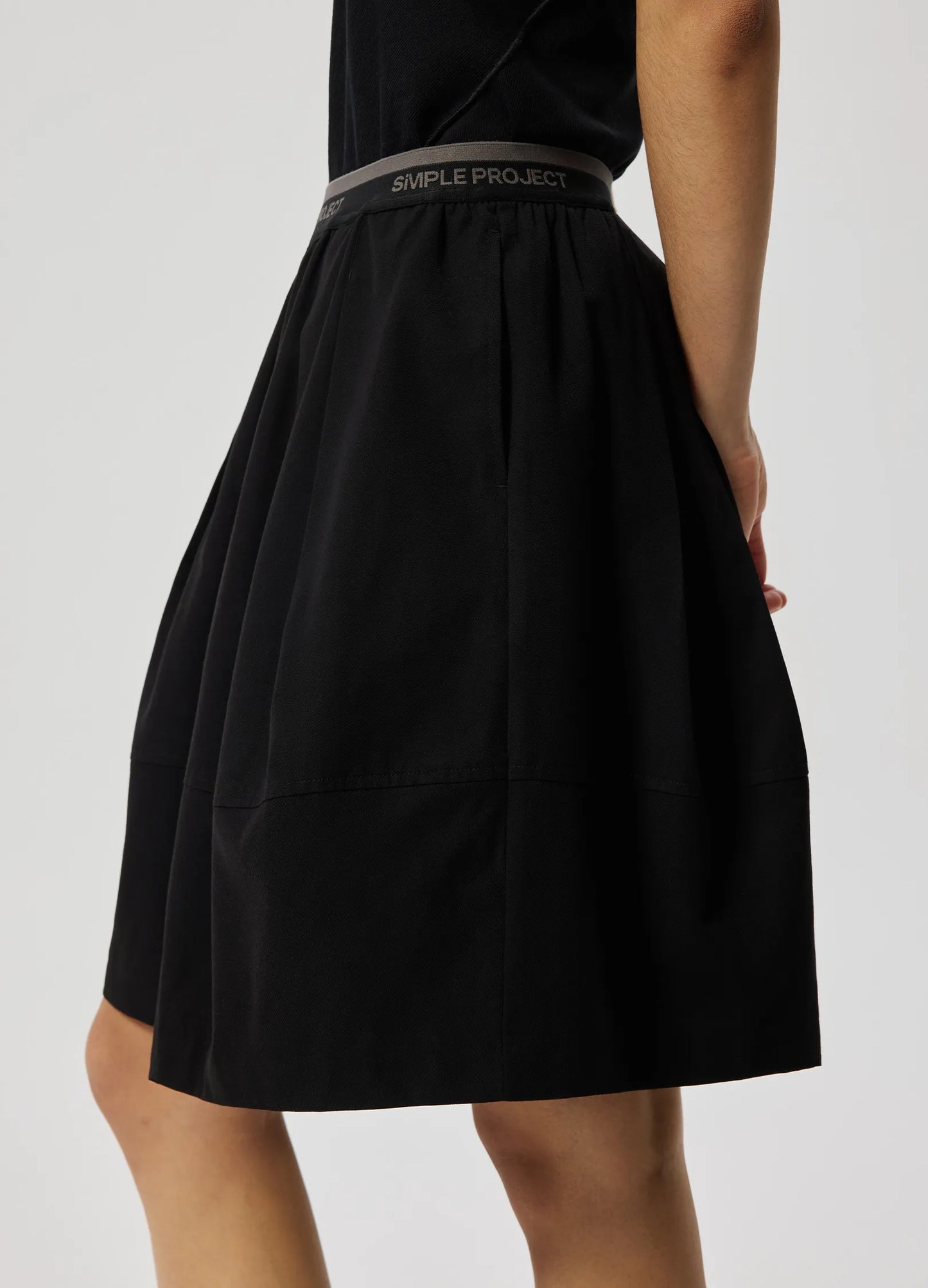 Waistband Logo Skirt