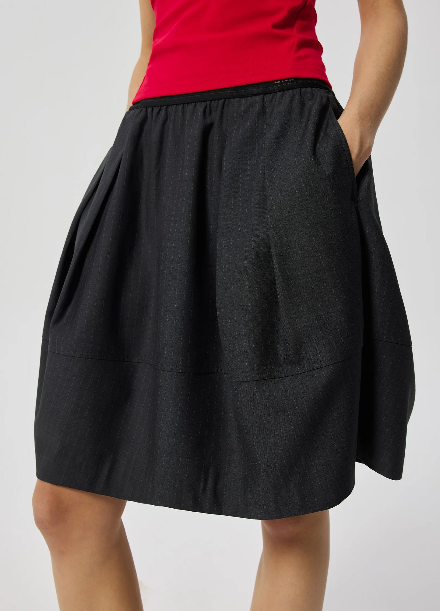 Waistband Logo Skirt