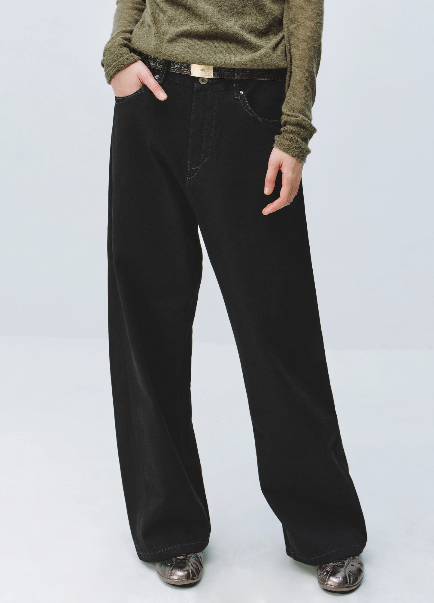 Washed Black Denims