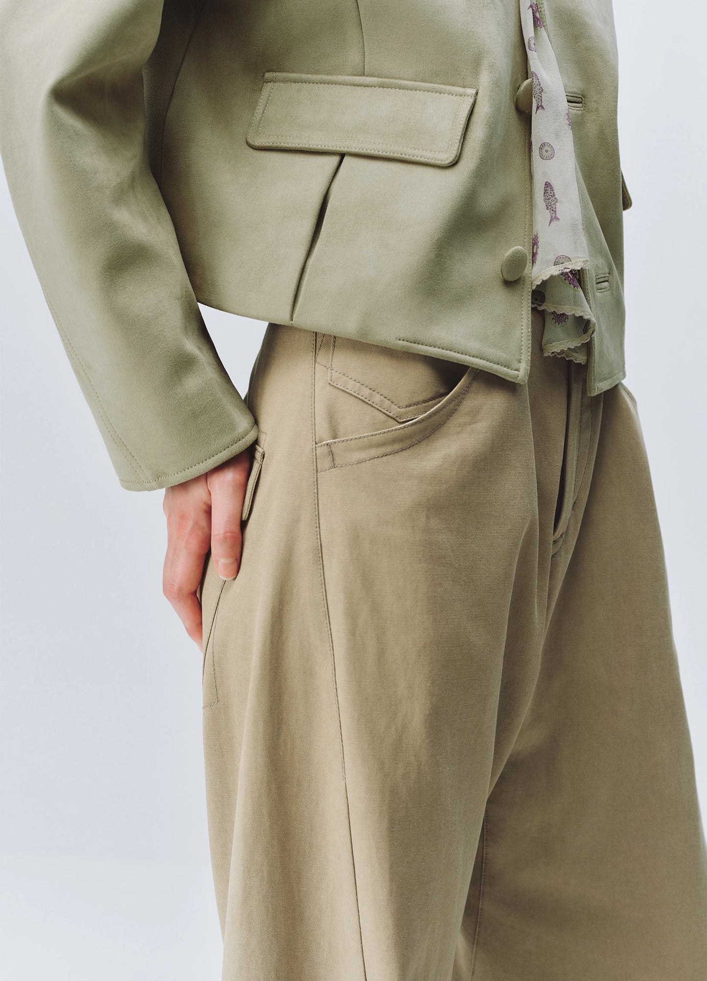 Washed Tencel Trousers