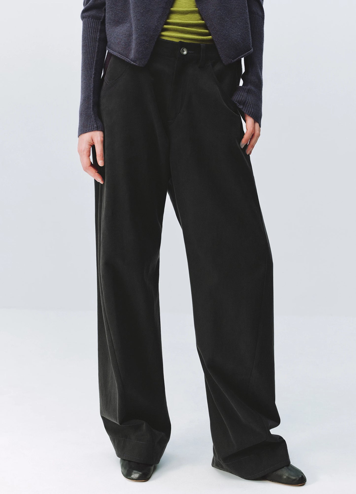 Washed Tencel Trousers