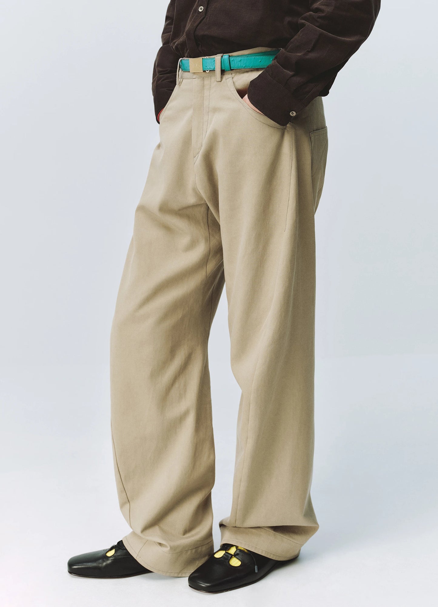 Washed Tencel Trousers