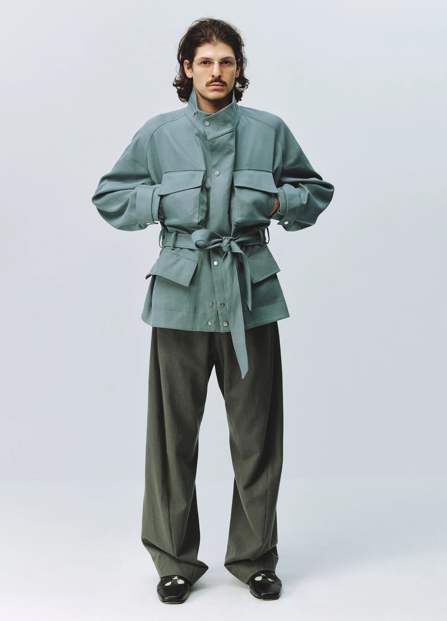Washed Tencel Trousers