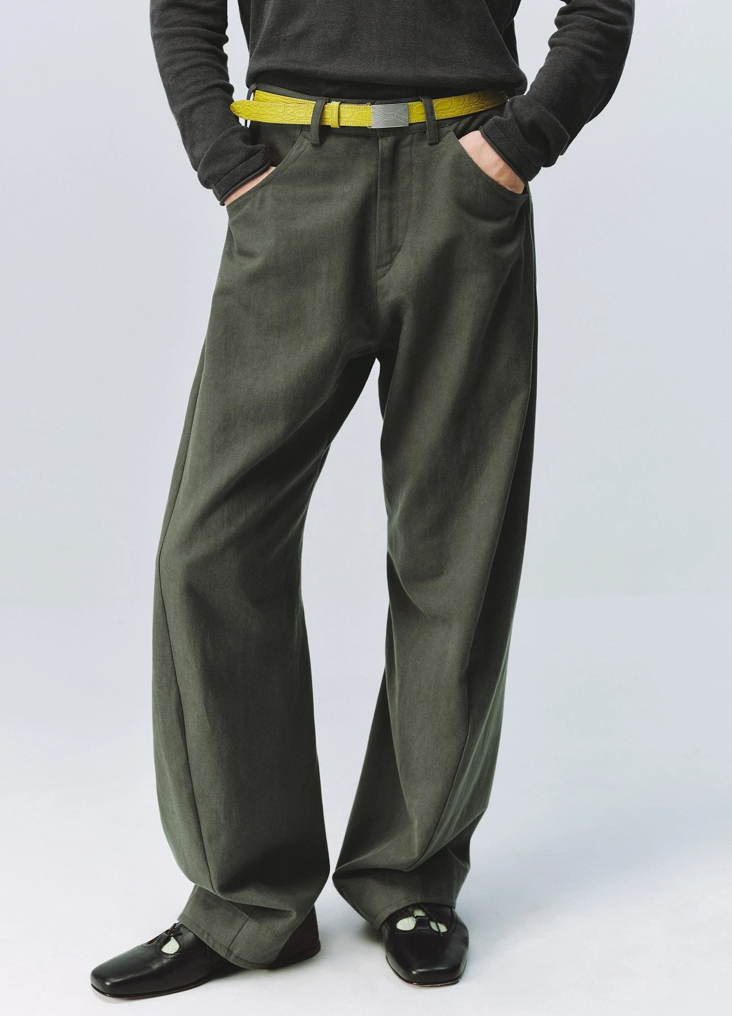Washed Tencel Trousers