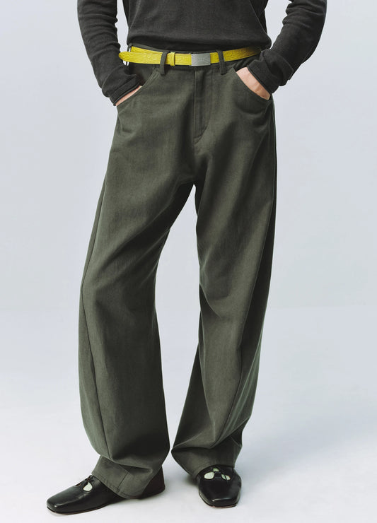 Washed Tencel Trousers