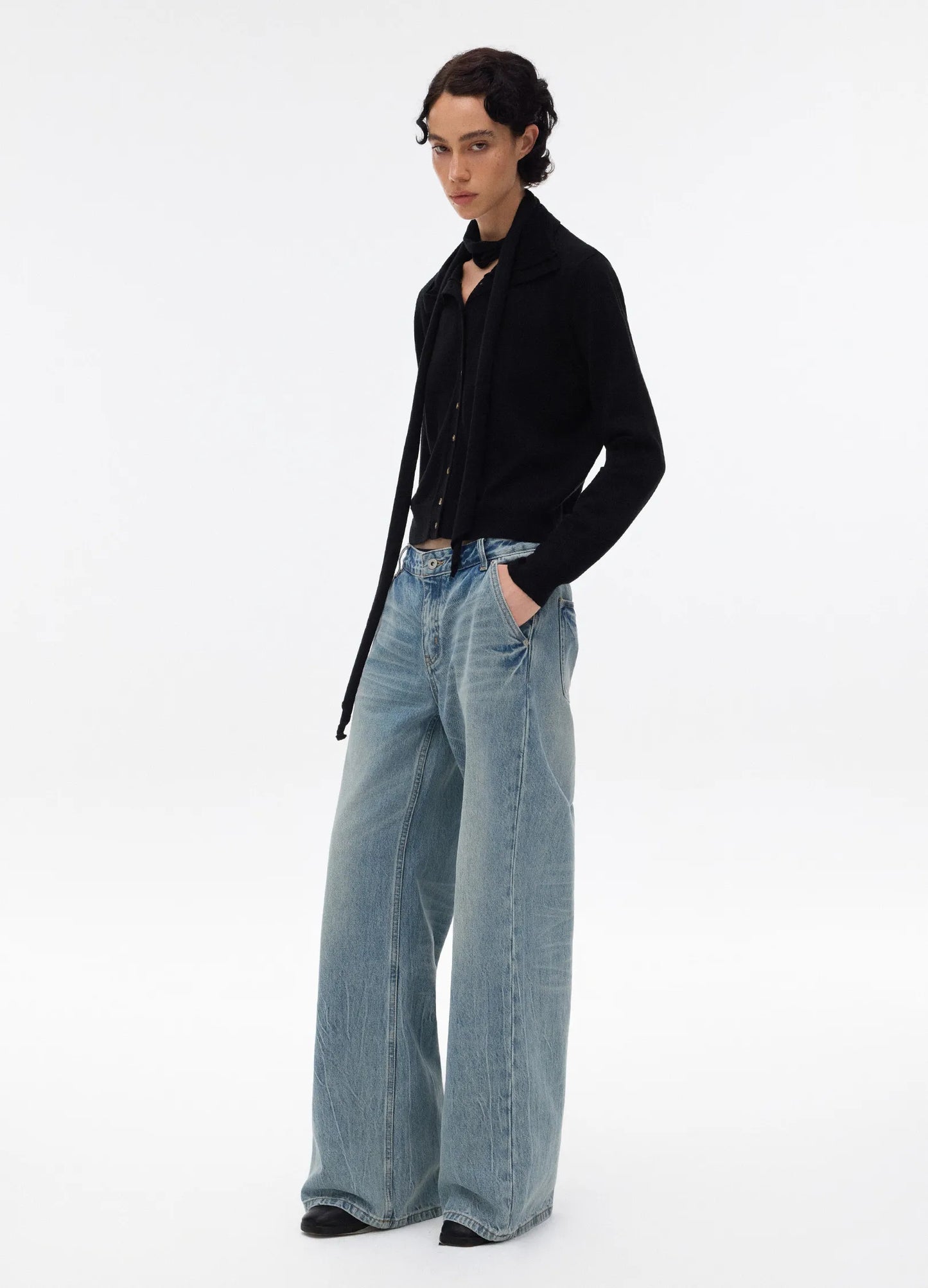 Washed Wide Denims