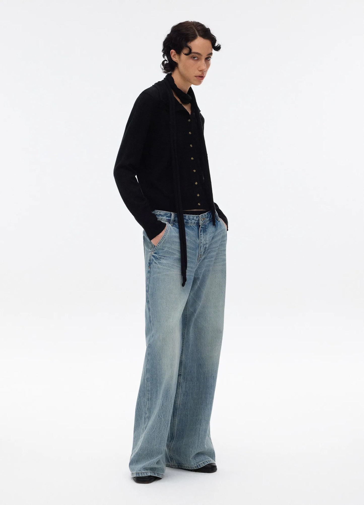 Washed Wide Denims