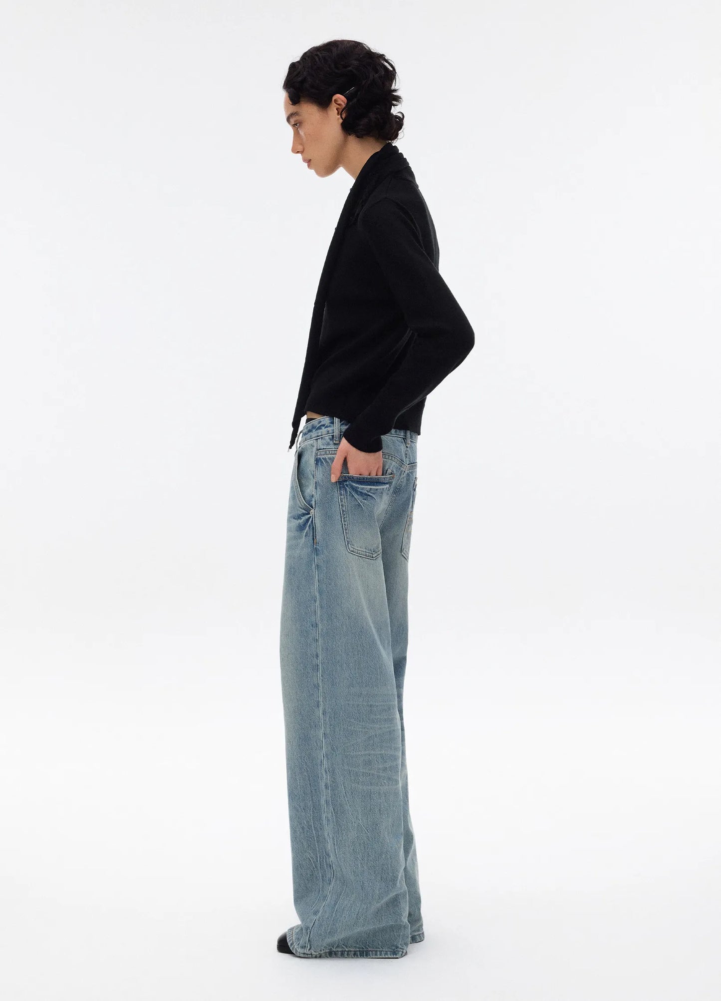 Washed Wide Denims
