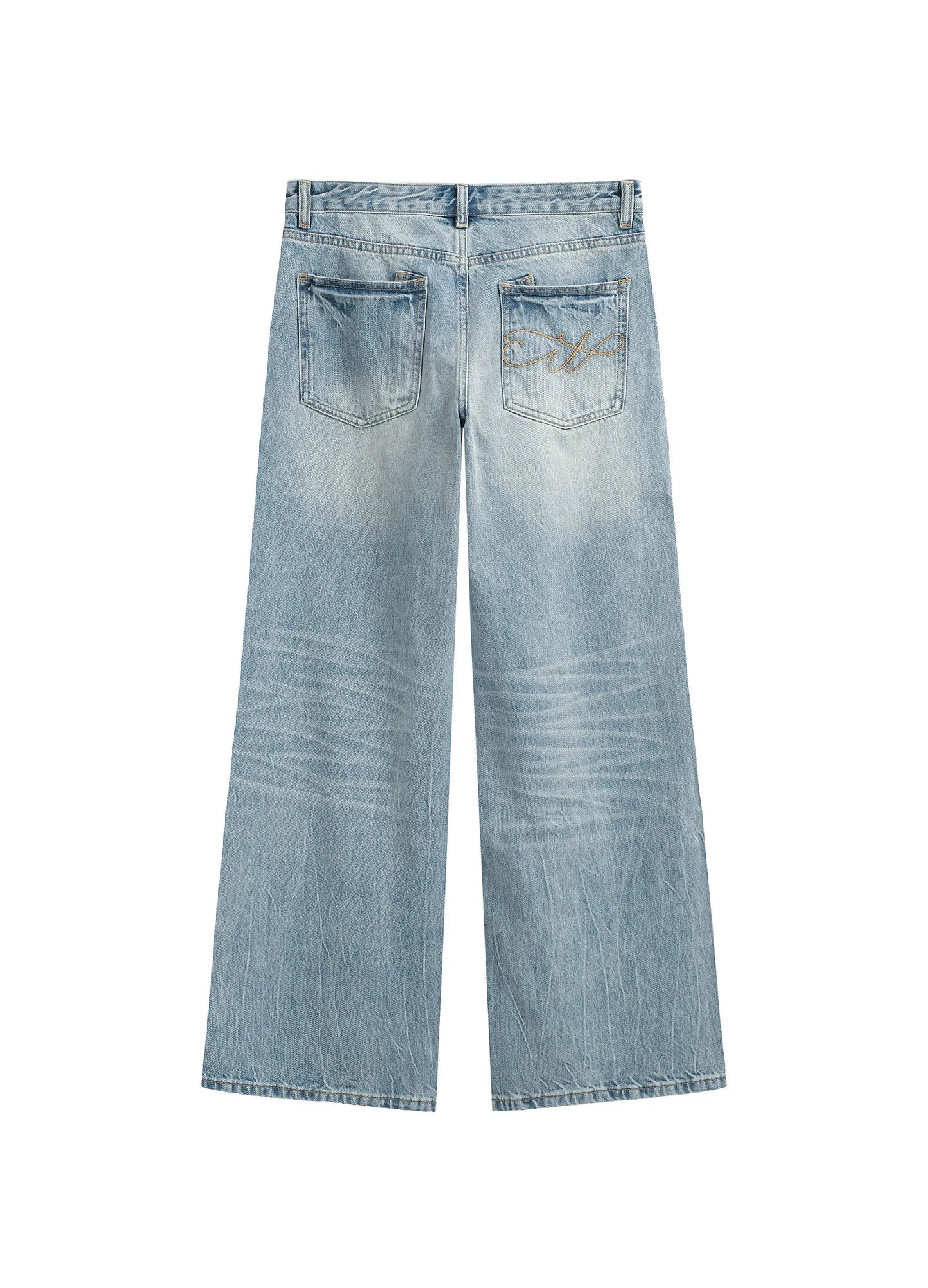 Washed Wide Denims