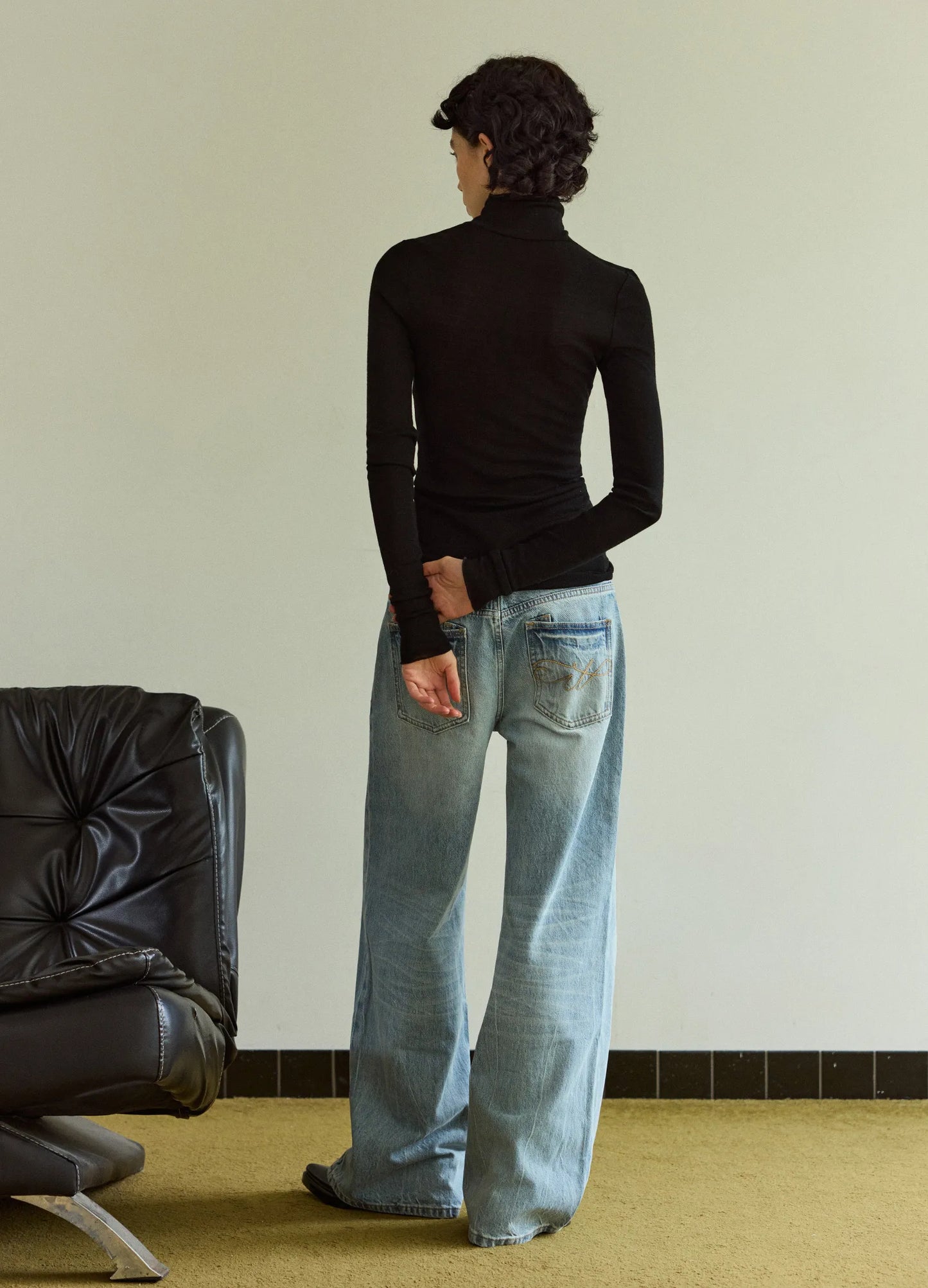 Washed Wide Denims