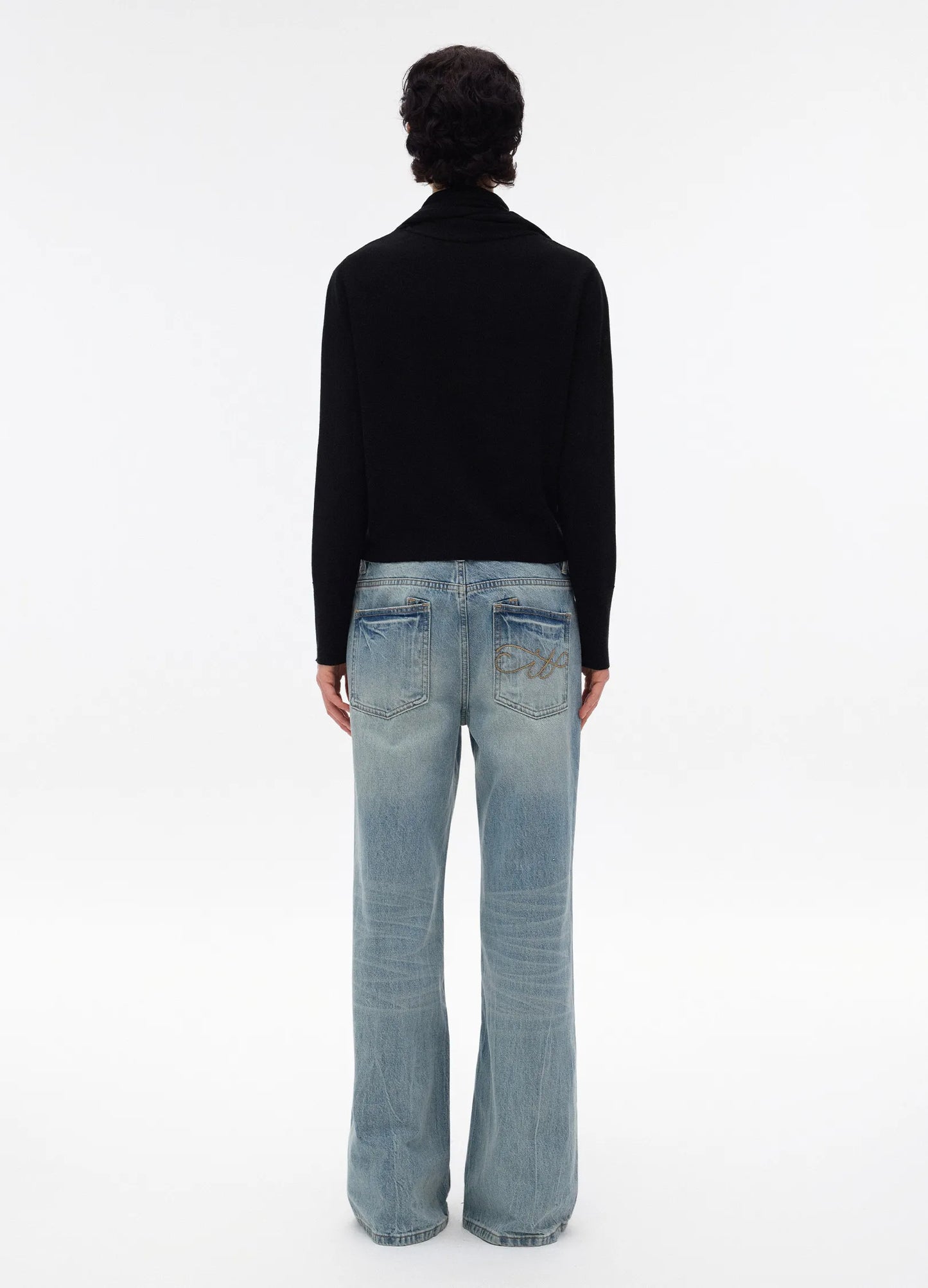 Washed Wide Denims