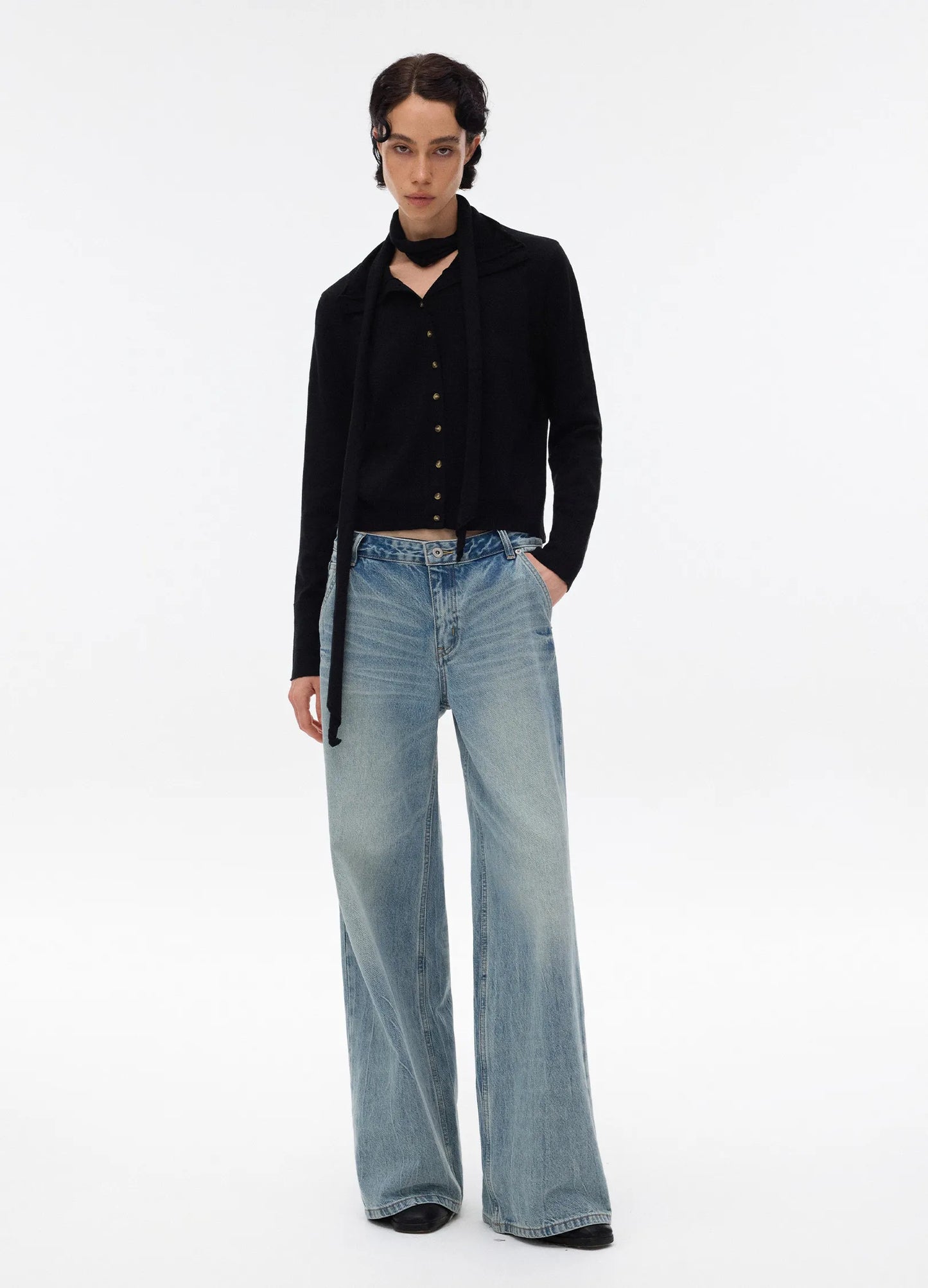Washed Wide Denims