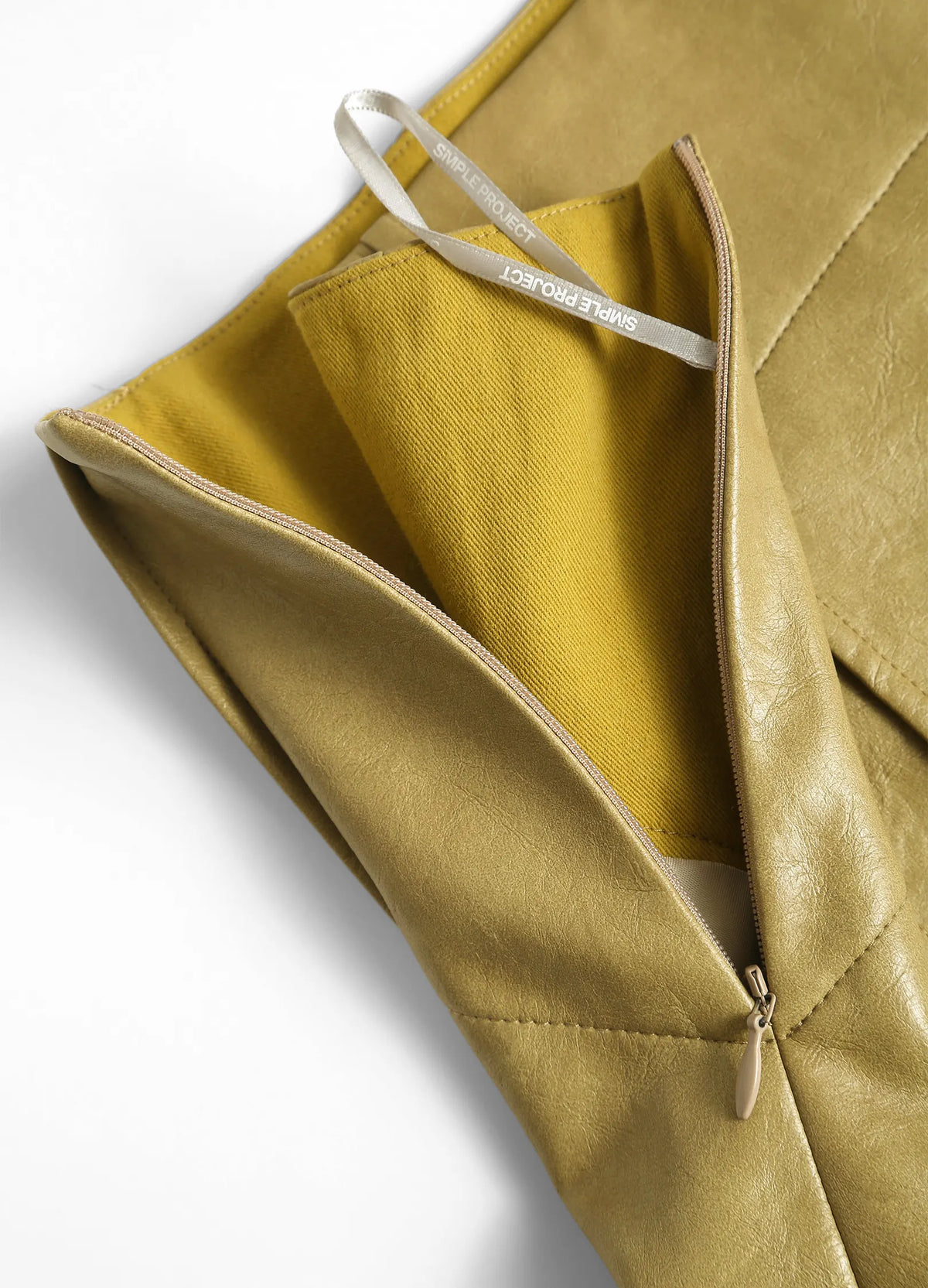 Waxed Leather Skirt