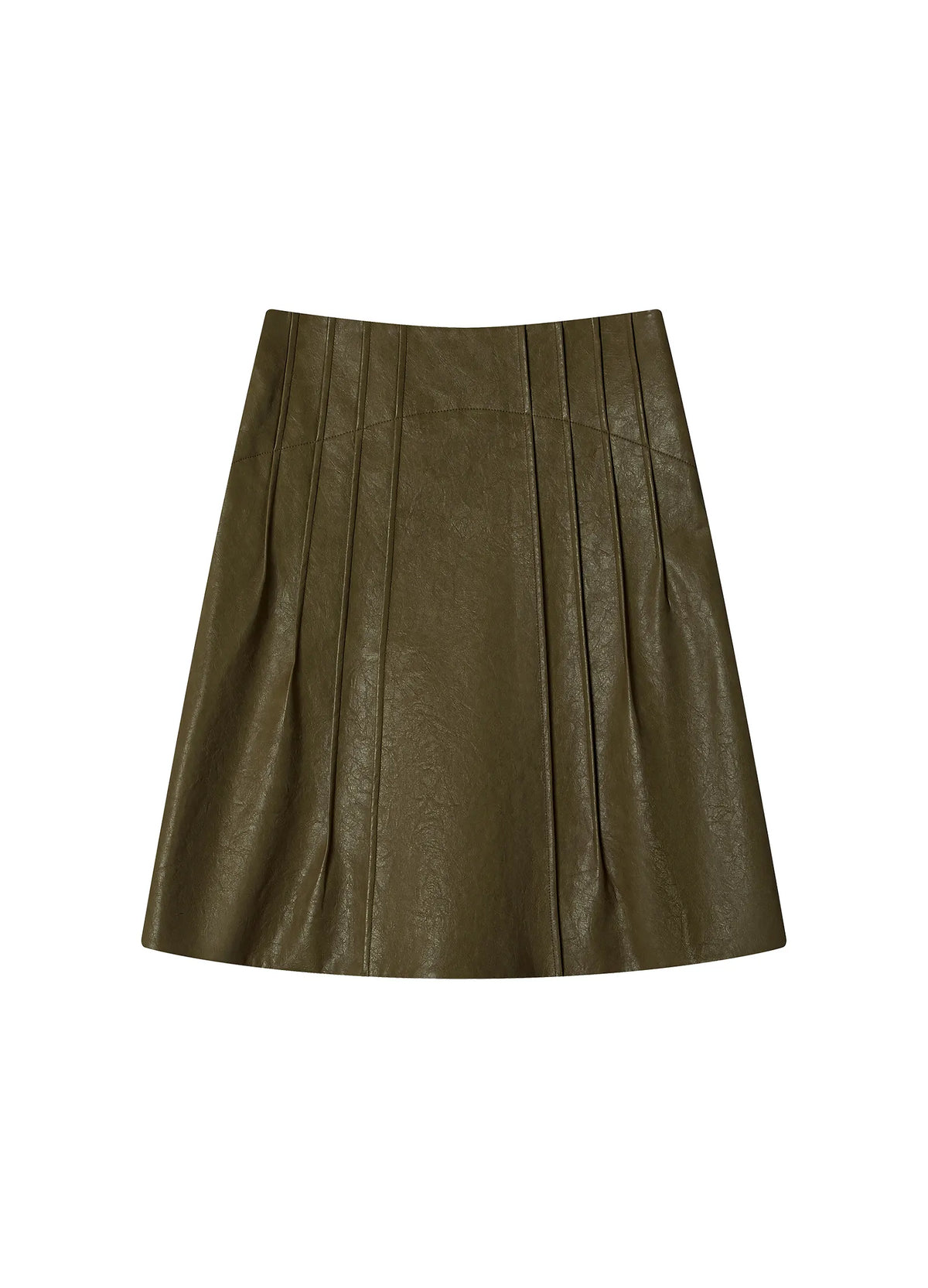 Waxed Leather Skirt