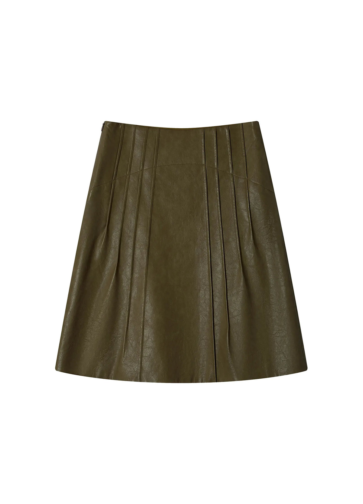 Waxed Leather Skirt