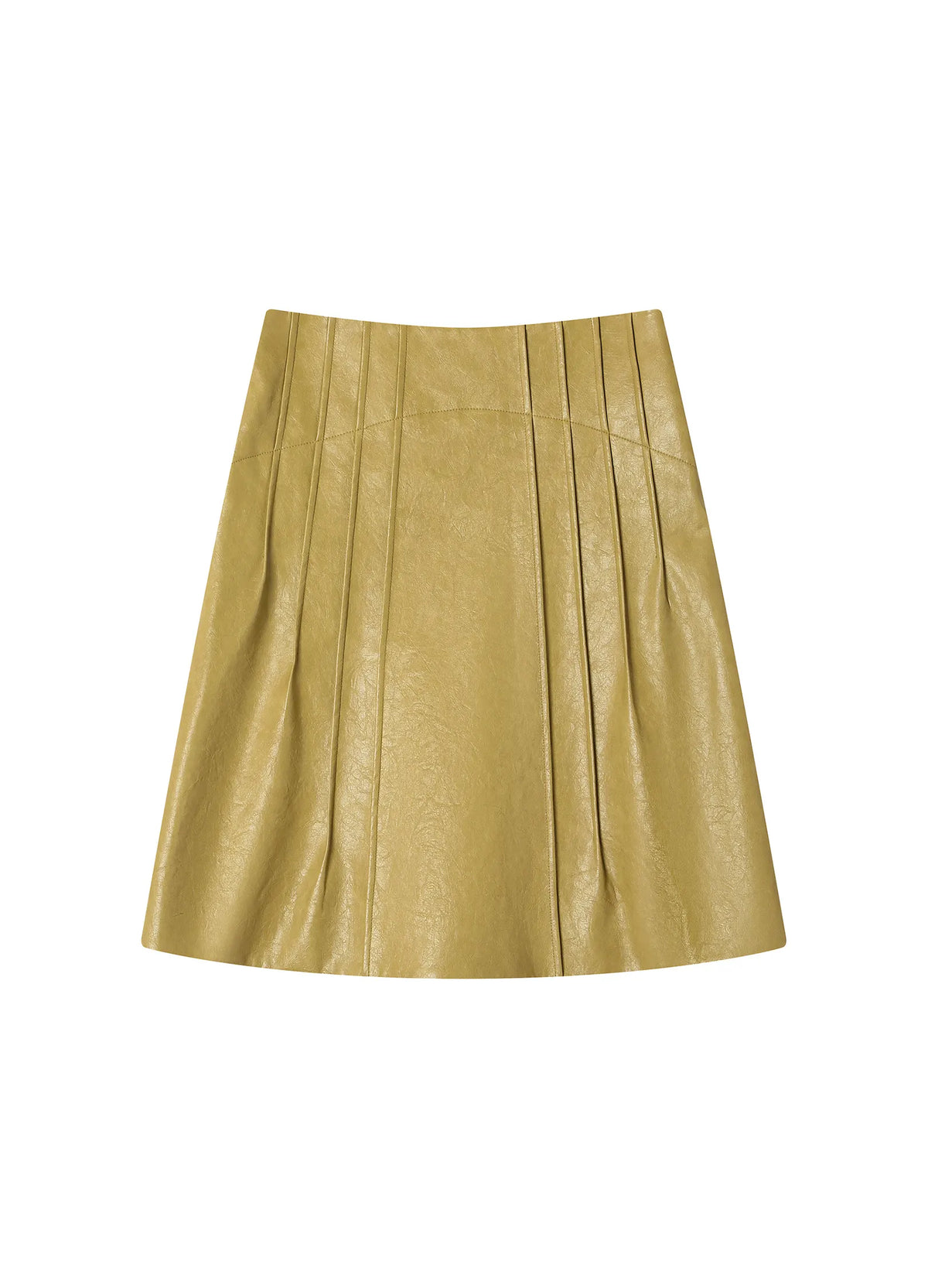 Waxed Leather Skirt