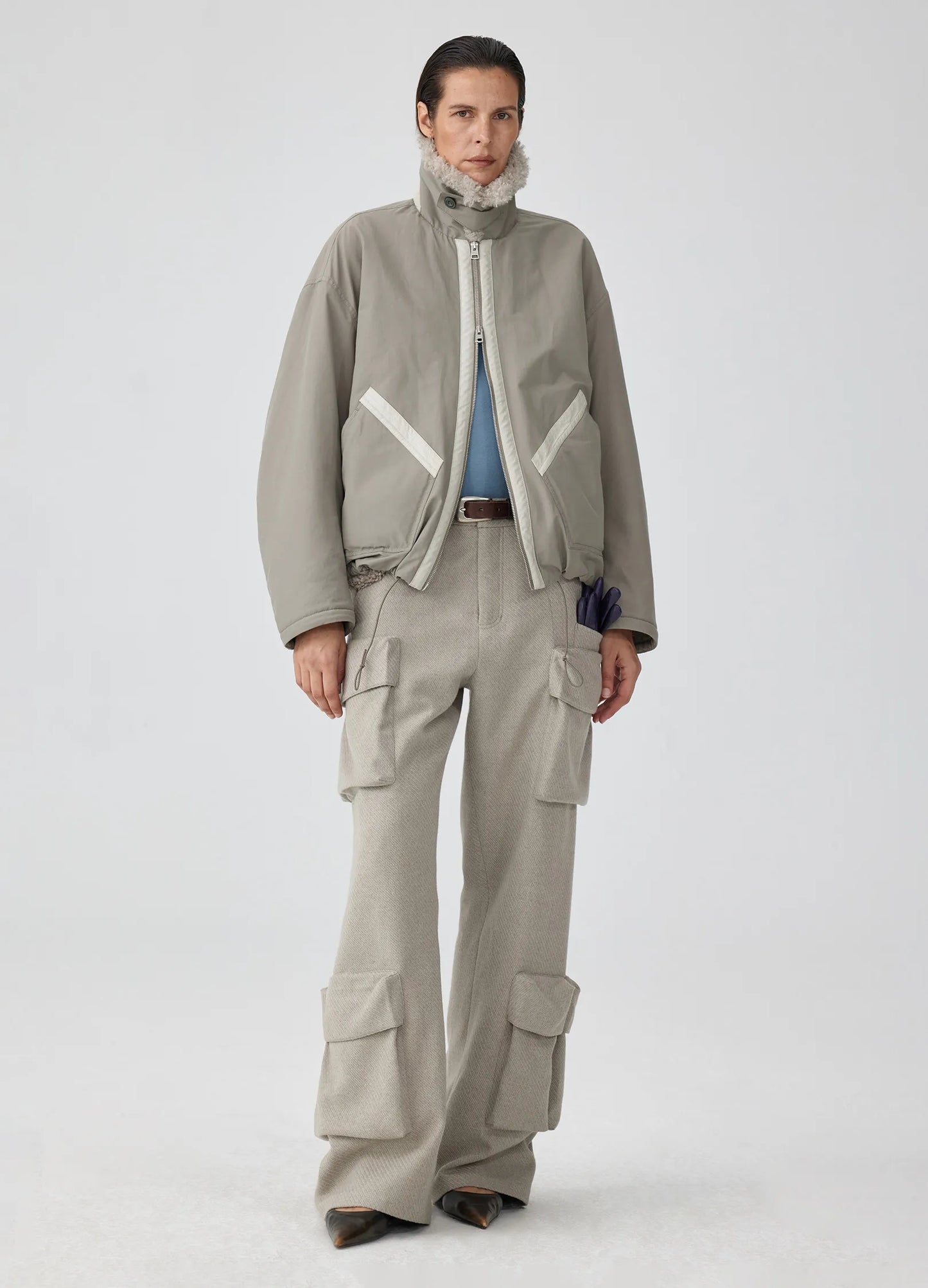 Wool Cargo Trousers