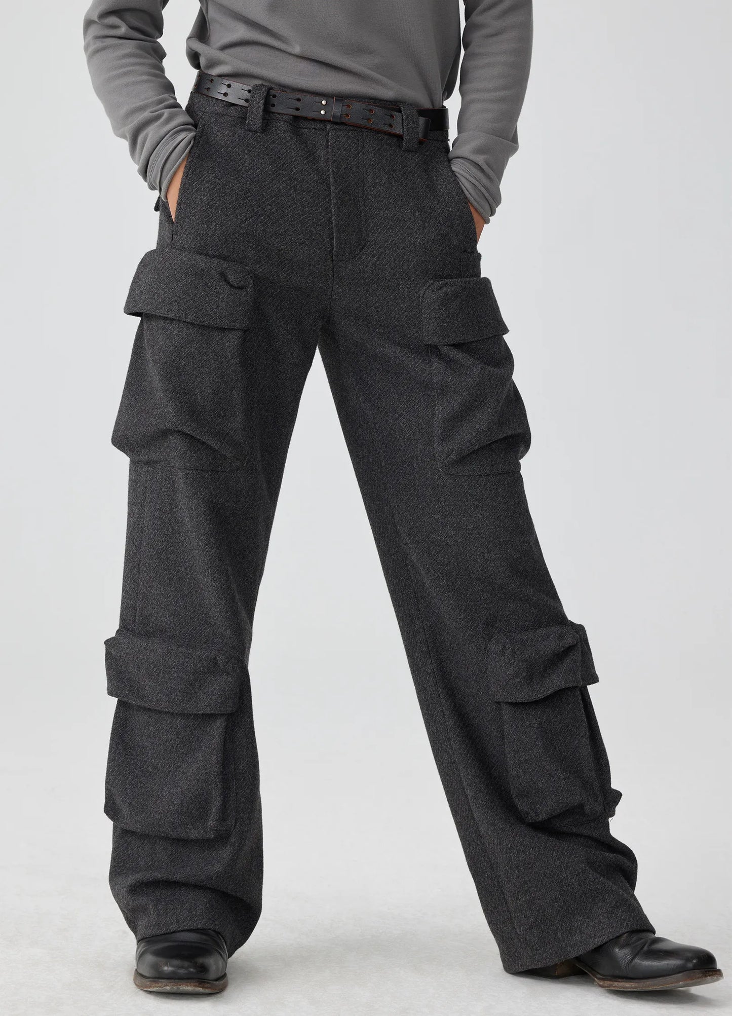 Wool Cargo Trousers