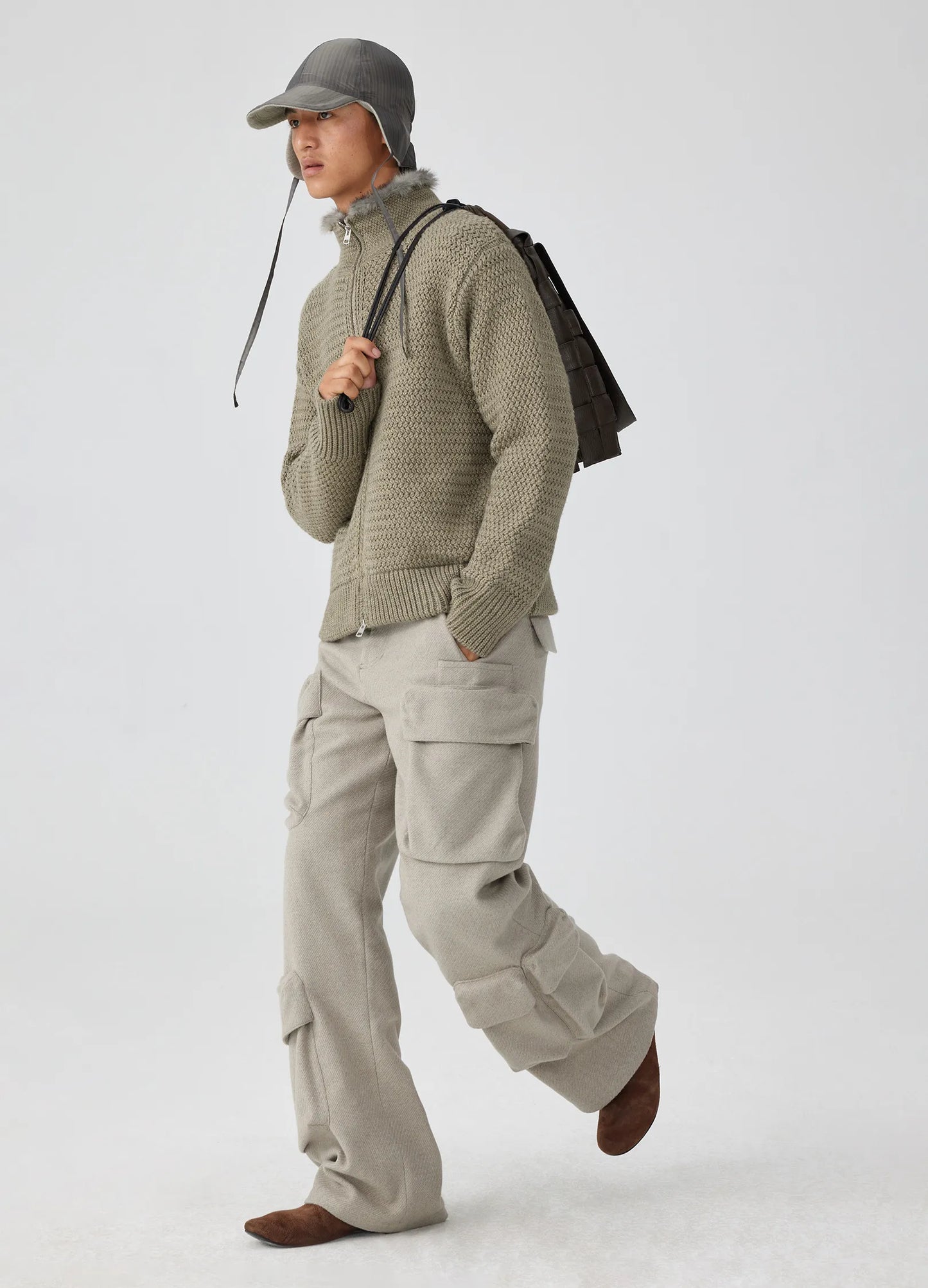 Wool Cargo Trousers