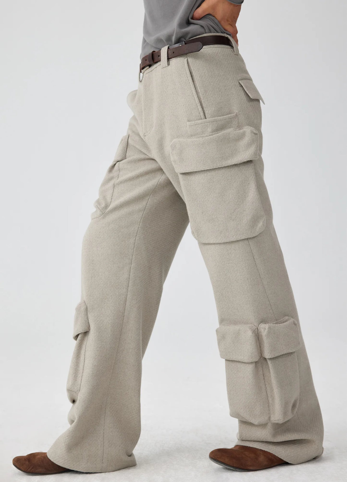 Wool Cargo Trousers